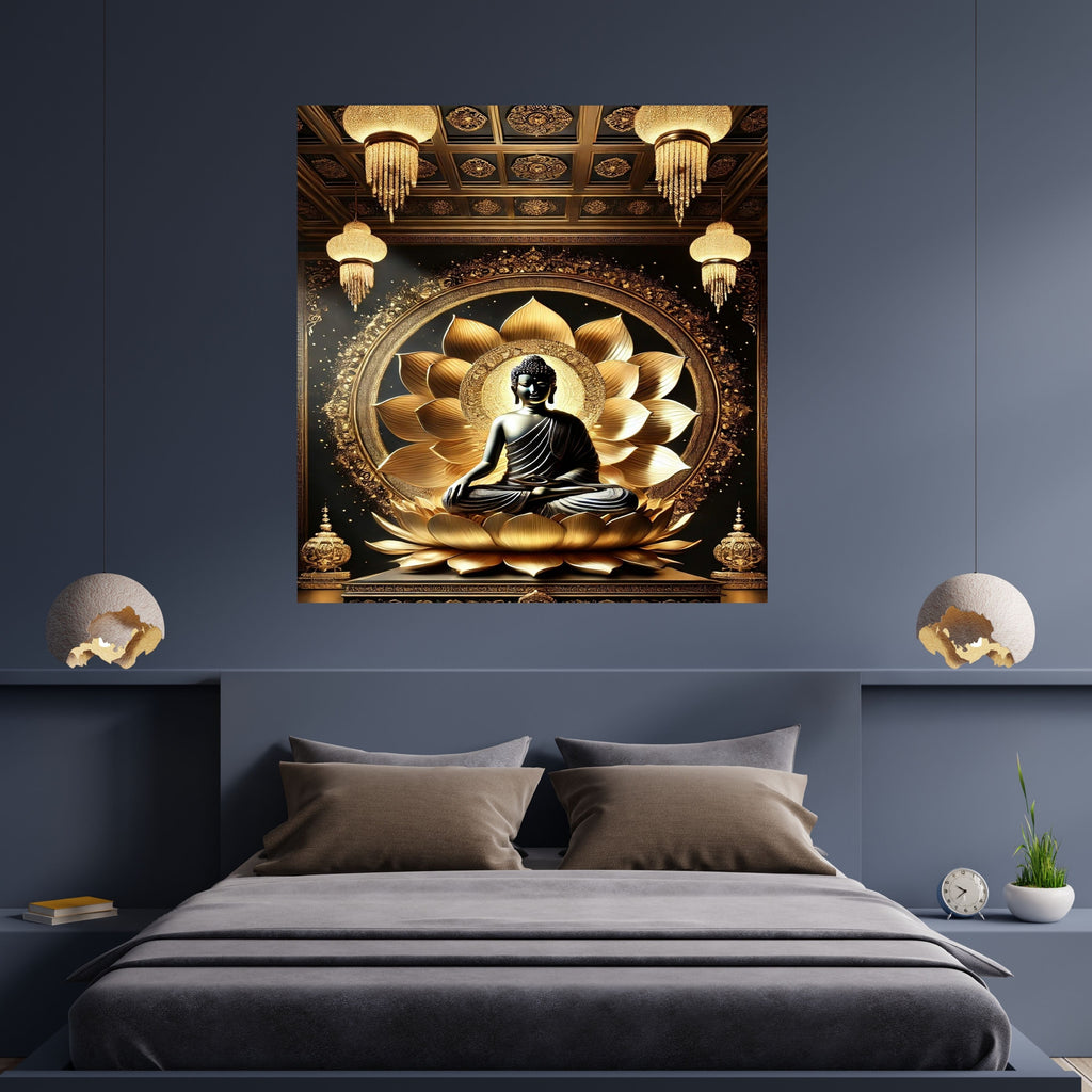 Lord Buddha Printable Wall Art, Zen Buddha Poster, Meditation Room Decor, Buddhist Wall Hanging, Spiritual Digital Download, Peaceful Home Decor|sp82