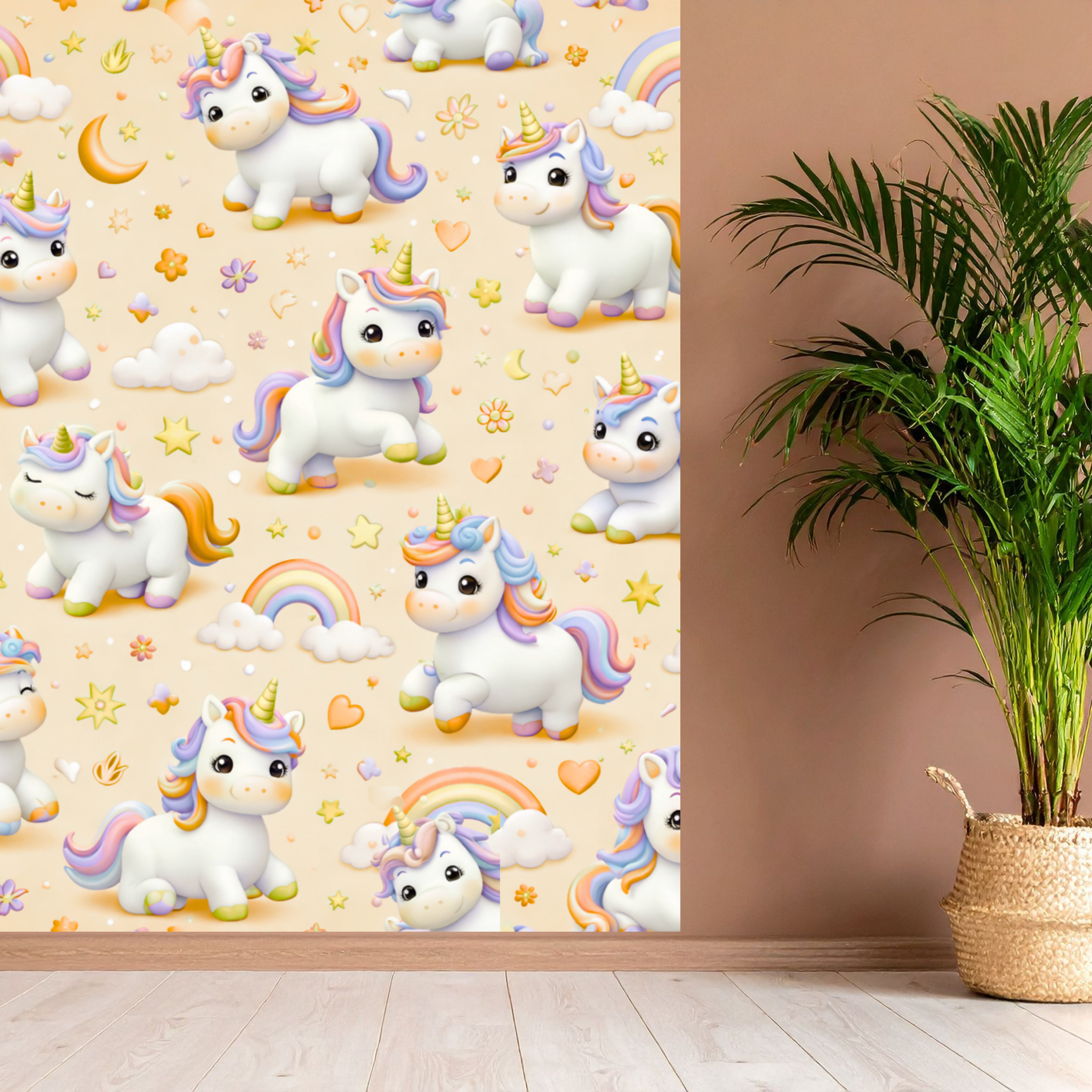 Commercial Use Kids unicorn Animal Seamless Pattern Bundle, Cute Cartoon Digital Paper, Nursery Backgrounds, POD, Fabric &amp; Packaging Design|106c