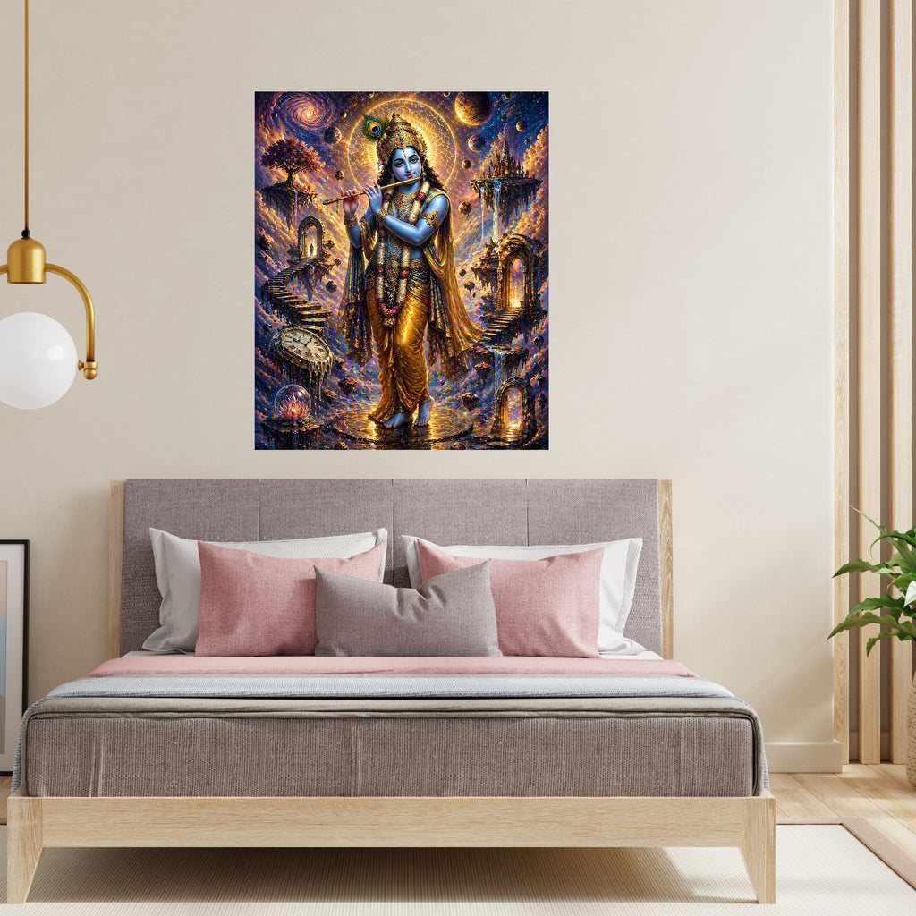 Commercial Use Lord Krishna Wall Art Bundle | Hindu Printable Decor | Commercial Use License Included | Spiritual Home Decor | Pooja Room Prints | Digital Download|sp48c
