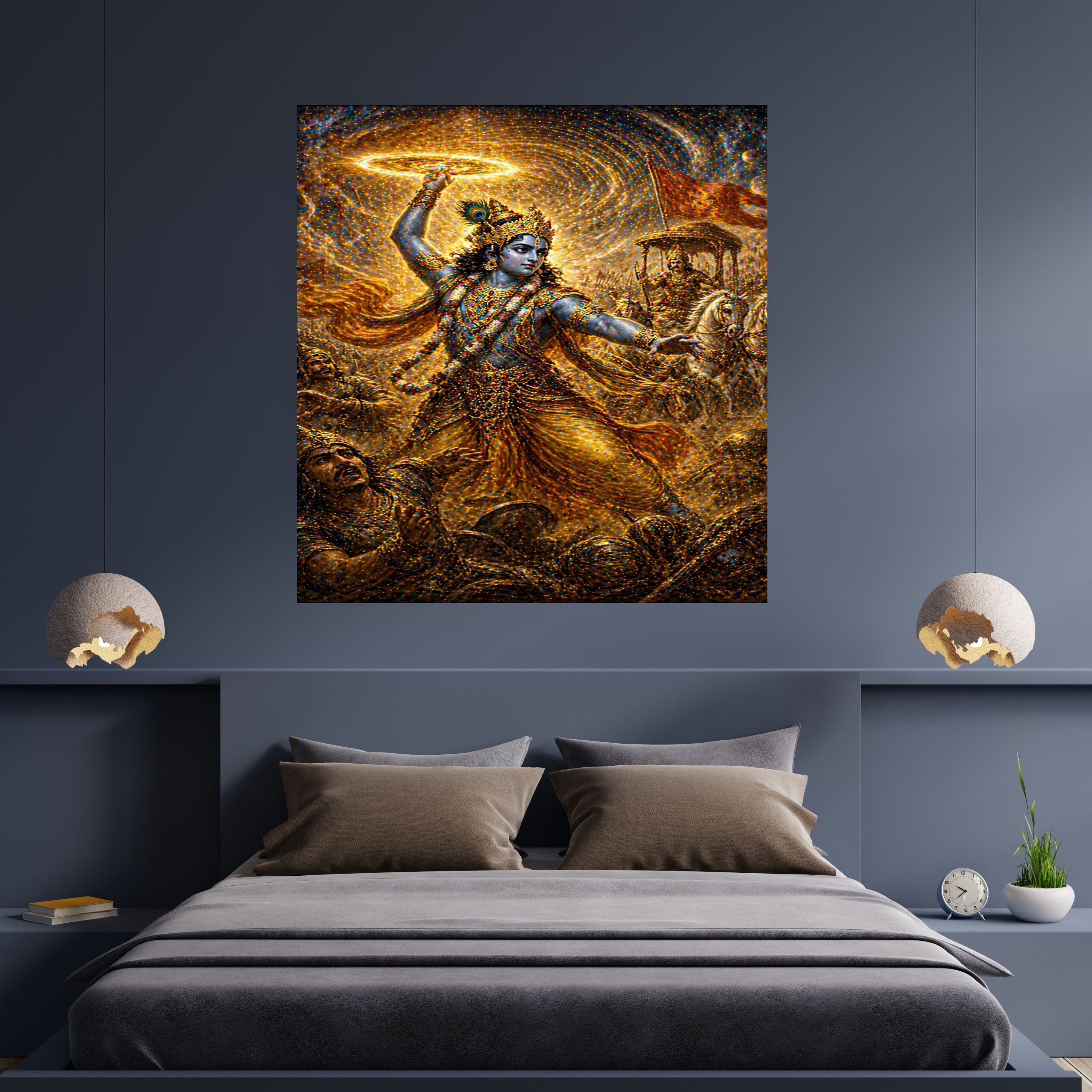 Commercial Use Lord Krishna Wall Art Bundle | Hindu Printable Decor | Commercial Use License Included | Spiritual Home Decor | Pooja Room Prints | Digital Download|sp75c