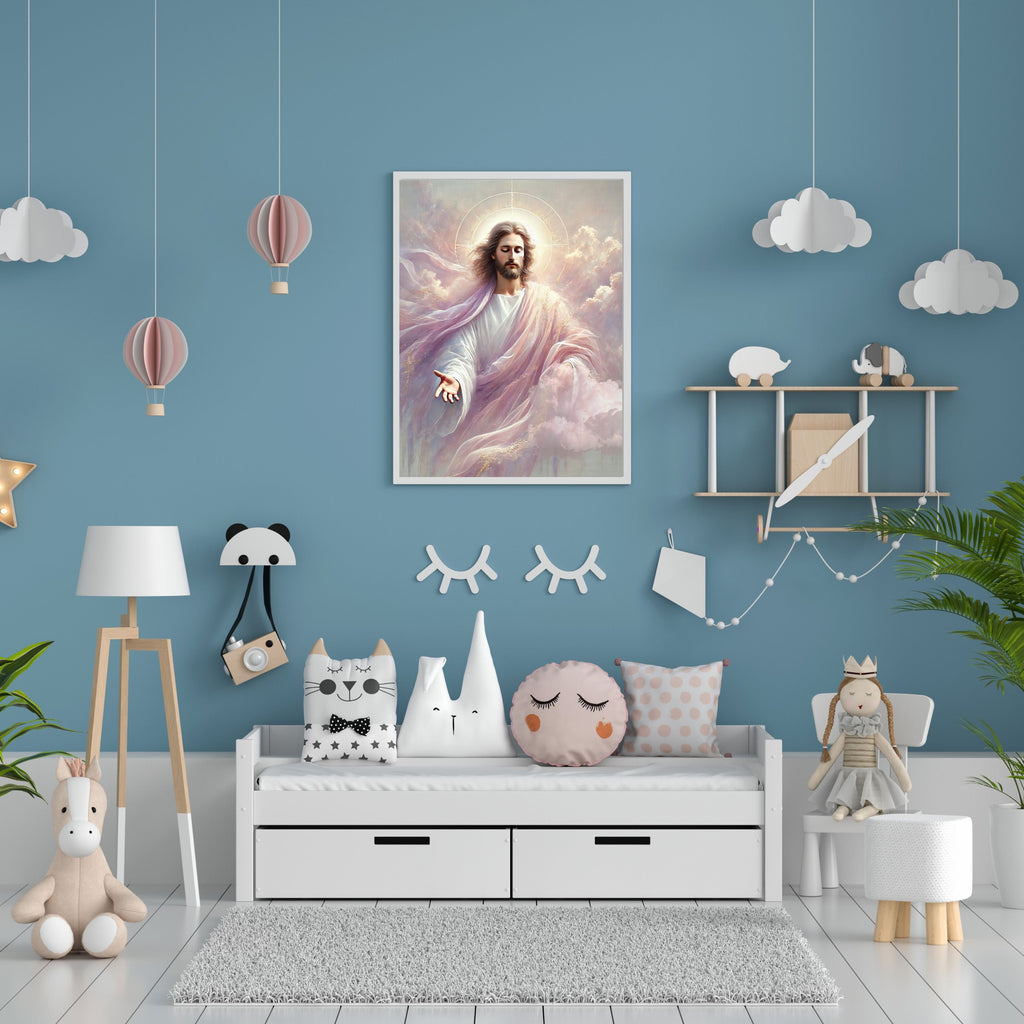Jesus Wall Art Printable Set, Christian Nursery Decor, Bible Story Prints, Jesus with Children, Good Shepherd, Baptism, Faith Gift|sp24