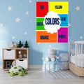 Nursery Color Learning Print for Kids, Educational Wall Art