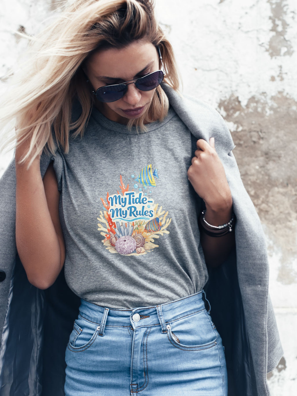 Under The Sea PNG, Ocean T-Shirt Design, Sea Life Graphic, Beach Lover Gift, Marine Life PNG, Coastal Aesthetic, Print On Demand Design, Digital Download|gr30-4