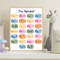 Alphabet Wall Art Printable, ABC Learning Poster, Kids Educational Decor, Nursery Wall Art, Preschool Classroom Print, Homeschool Decor, Digital Download|ke1-8