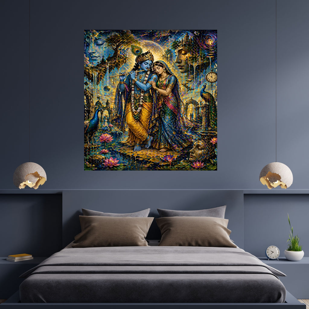 Commercial Use Lord Krishna Wall Art Bundle | Hindu Printable Decor | Commercial Use License Included | Spiritual Home Decor | Pooja Room Prints | Digital Download|sp66c