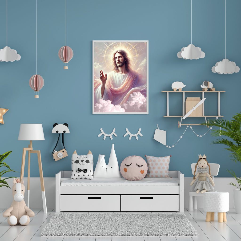Jesus Wall Art Printable Set, Christian Nursery Decor, Bible Story Prints, Jesus with Children, Good Shepherd, Baptism, Faith Gift|sp23