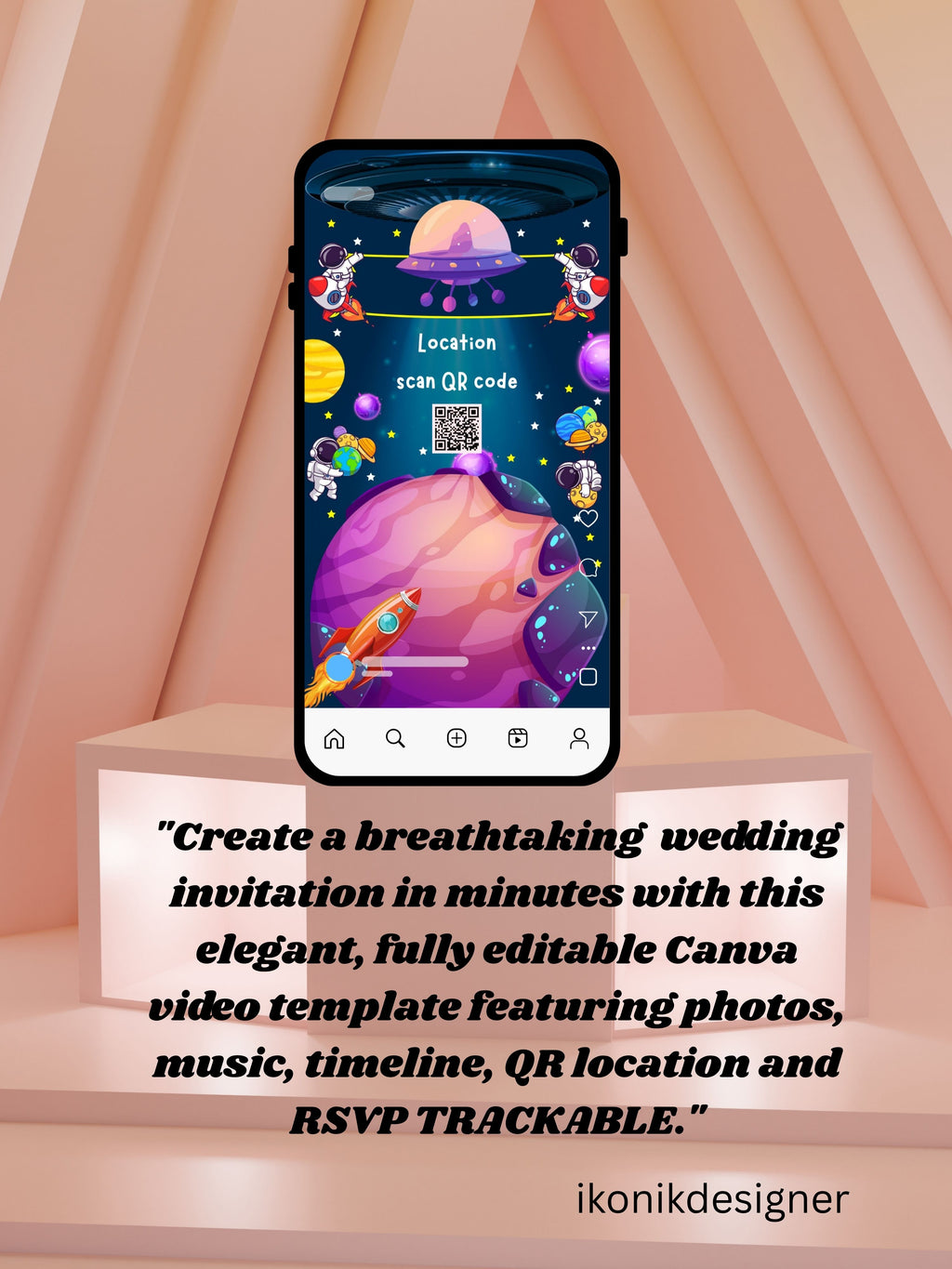 commercial use ANIMAL THEME Birthday Invitation Video | Editable Canva pro Template | Kids Party Invite | ki30c