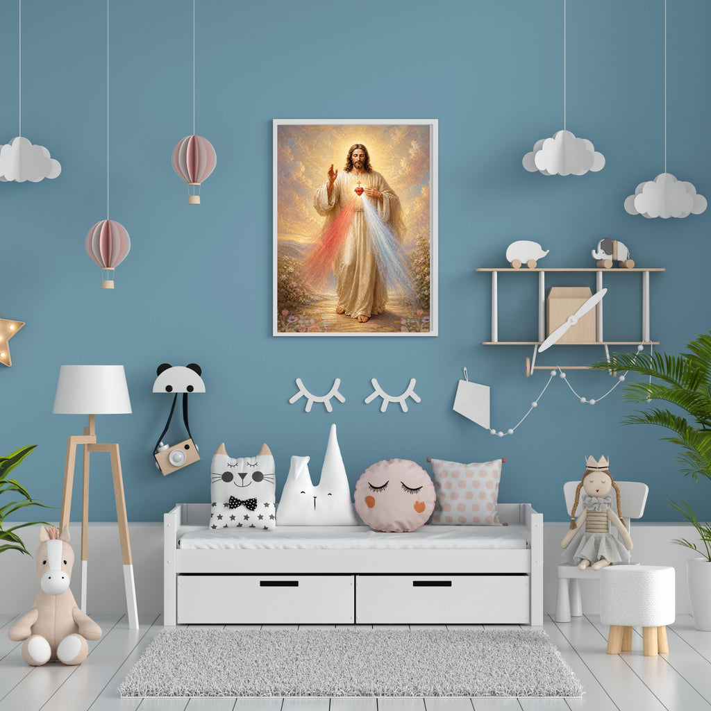 Jesus Wall Art Printable Set, Christian Nursery Decor, Bible Story Prints, Jesus with Children, Good Shepherd, Baptism, Faith Gift|sp44