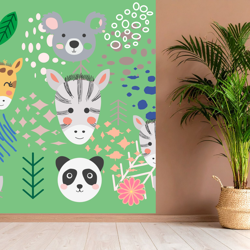 Commercial Use Kids Animal Seamless Pattern Bundle, Cute Cartoon Digital Paper, Nursery Backgrounds, POD, Fabric &amp; Packaging Design|100c