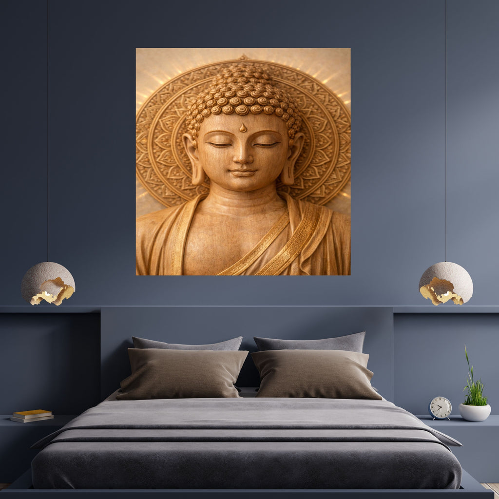 Lord Buddha Printable Wall Art, Zen Buddha Poster, Meditation Room Decor, Buddhist Wall Hanging, Spiritual Digital Download, Peaceful Home Decor|sp92
