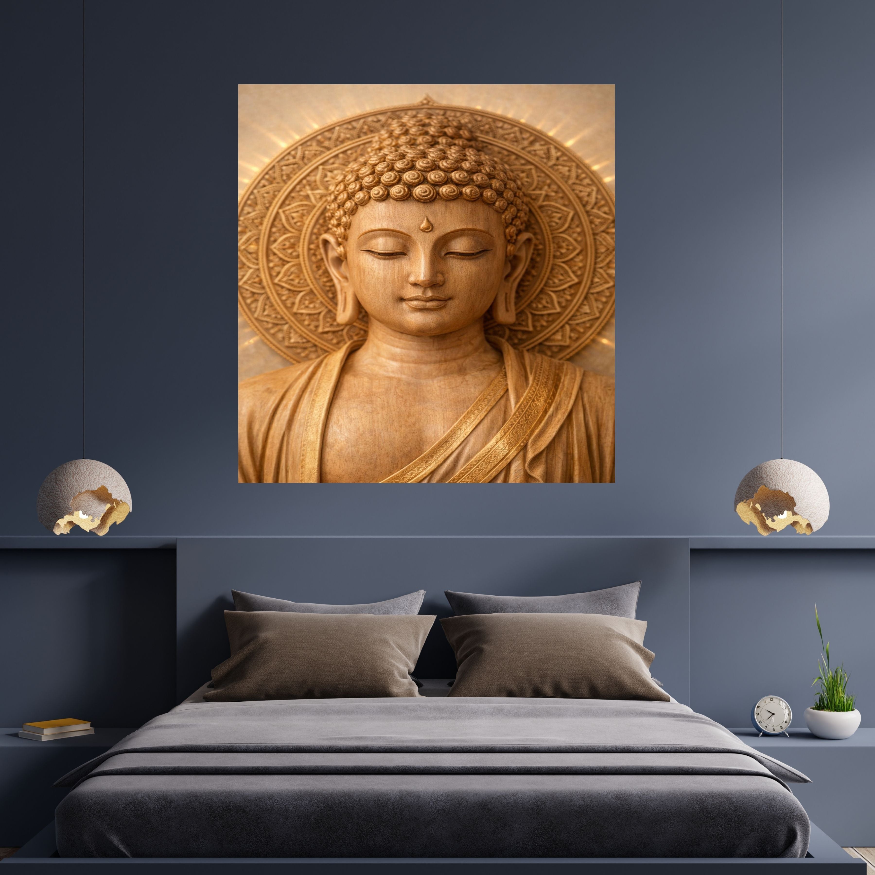 Lord Buddha Printable Wall Art, Zen Buddha Poster, Meditation Room Decor, Buddhist Wall Hanging, Spiritual Digital Download, Peaceful Home Decor|sp92