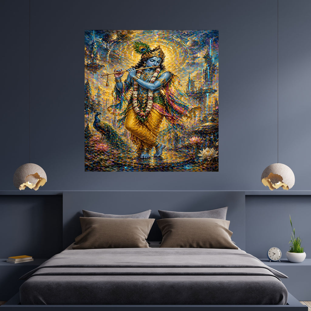 Commercial Use Lord Krishna Wall Art Bundle | Hindu Printable Decor | Commercial Use License Included | Spiritual Home Decor | Pooja Room Prints | Digital Download|sp69c