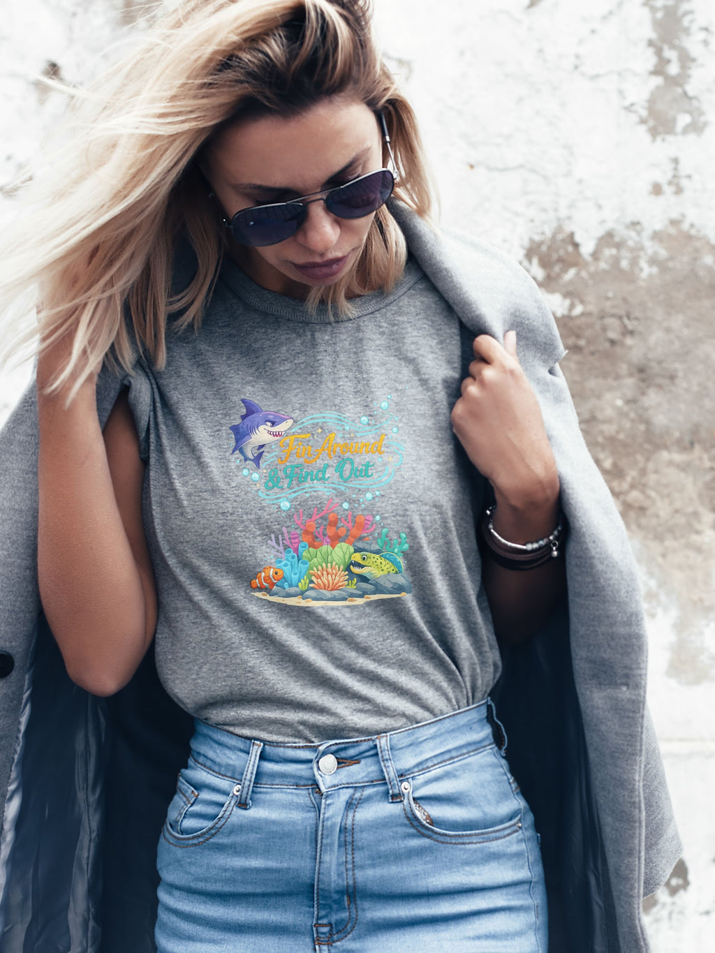 Under The Sea PNG, Ocean T-Shirt Design, Sea Life Graphic, Beach Lover Gift, Marine Life PNG, Coastal Aesthetic, Print On Demand Design, Digital Download|gr30-2