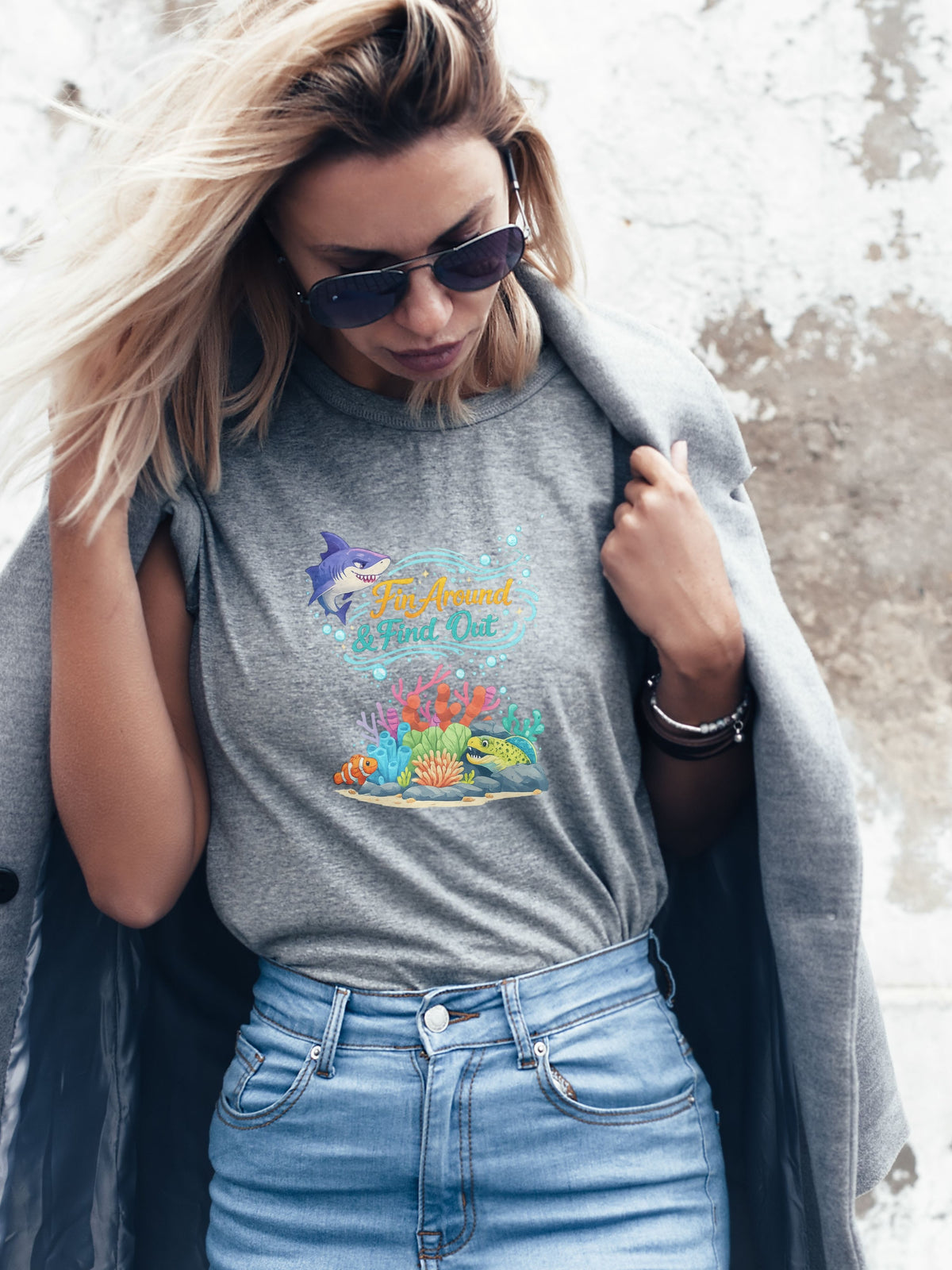 Under The Sea PNG, Ocean T-Shirt Design, Sea Life Graphic, Beach Lover Gift, Marine Life PNG, Coastal Aesthetic, Print On Demand Design, Digital Download|gr30-2