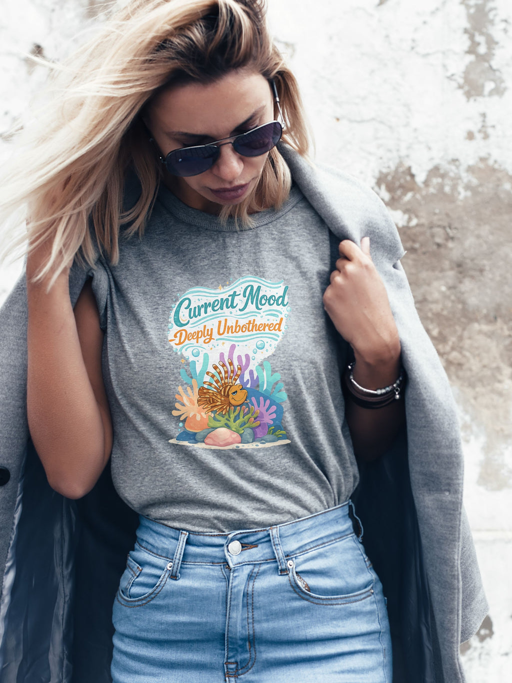 Under The Sea PNG, Ocean T-Shirt Design, Sea Life Graphic, Beach Lover Gift, Marine Life PNG, Coastal Aesthetic, Print On Demand Design, Digital Download|gr30-13