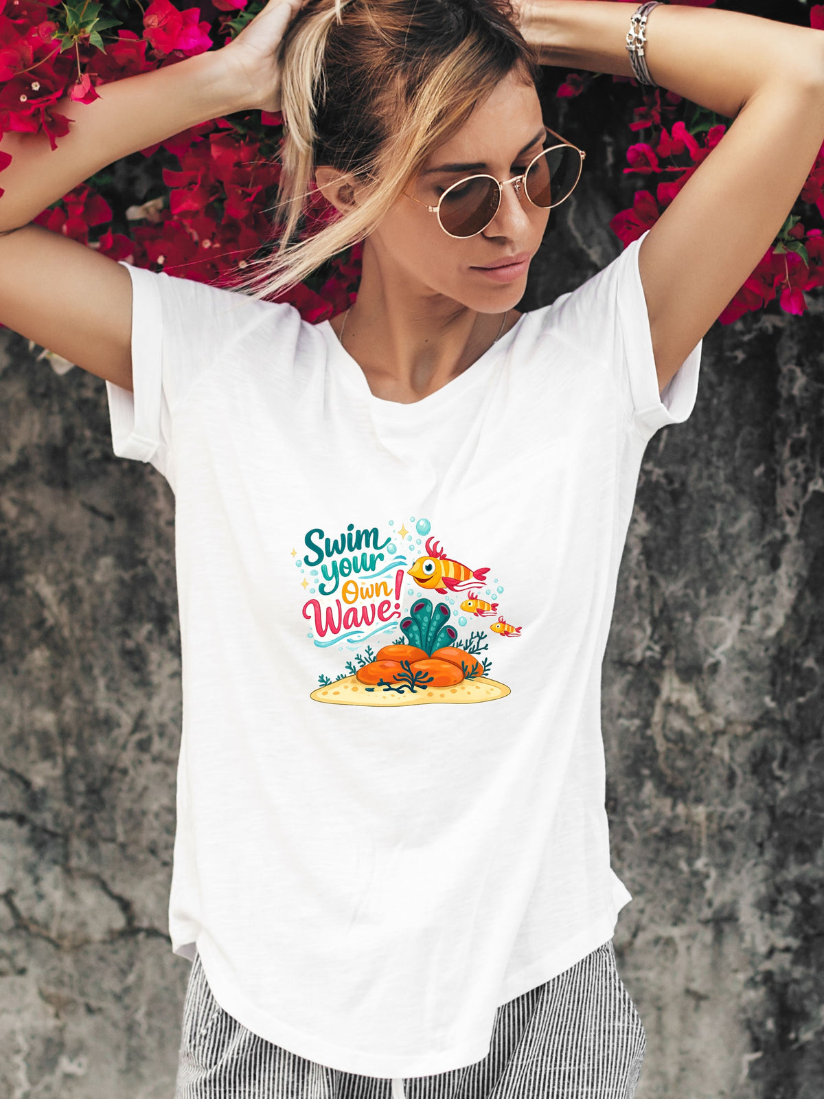 Under The Sea PNG, Ocean T-Shirt Design, Sea Life Graphic, Beach Lover Gift, Marine Life PNG, Coastal Aesthetic, Print On Demand Design, Digital Download|gr30-7