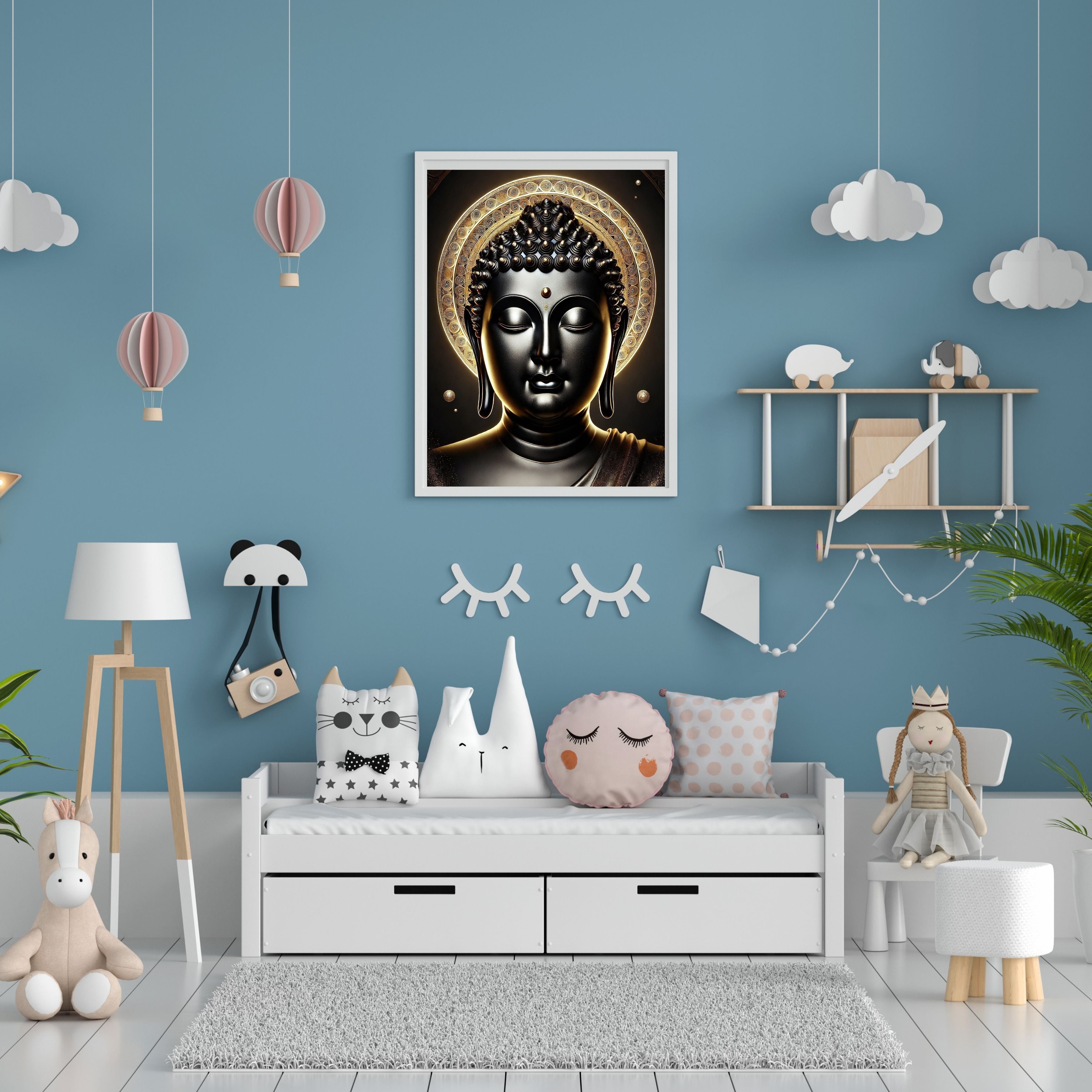 Lord Buddha Printable Wall Art, Zen Buddha Poster, Meditation Room Decor, Buddhist Wall Hanging, Spiritual Digital Download, Peaceful Home Decor|sp85