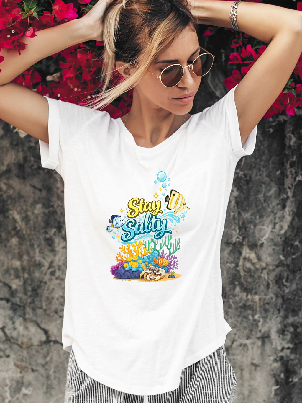 Under The Sea PNG, Ocean T-Shirt Design, Sea Life Graphic, Beach Lover Gift, Marine Life PNG, Coastal Aesthetic, Print On Demand Design, Digital Download|gr30-8