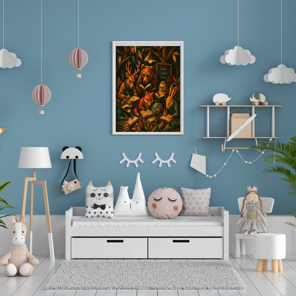 Kids Room Wall Art Printable, Nursery Wall Hanging Digital Download, Cute Kids Bedroom Decor, 300 DPI High Resolution Poster, Personal Use Only|kwd30