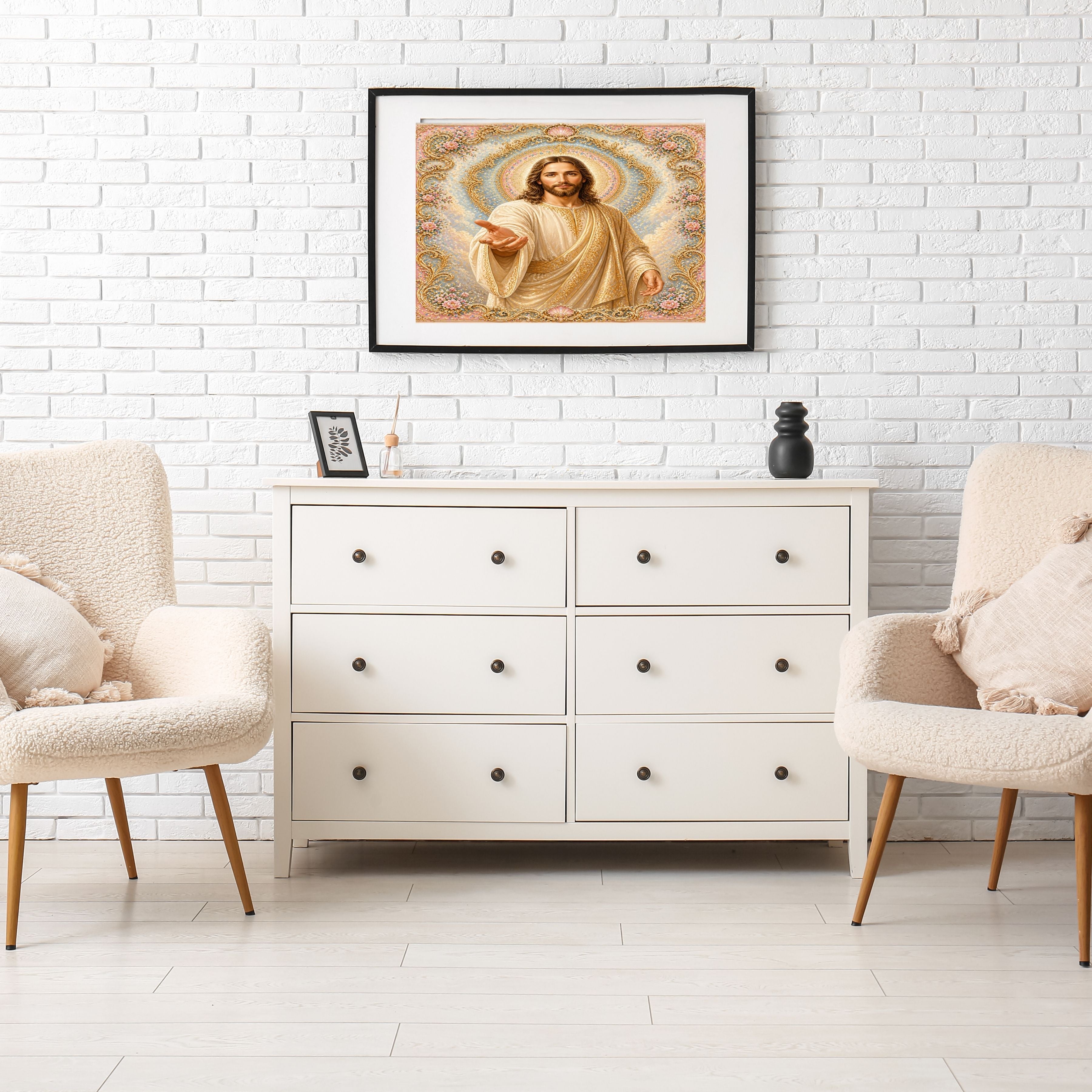 Jesus Wall Art Printable Set, Christian Nursery Decor, Bible Story Prints, Jesus with Children, Good Shepherd, Baptism, Faith Gift|sp36