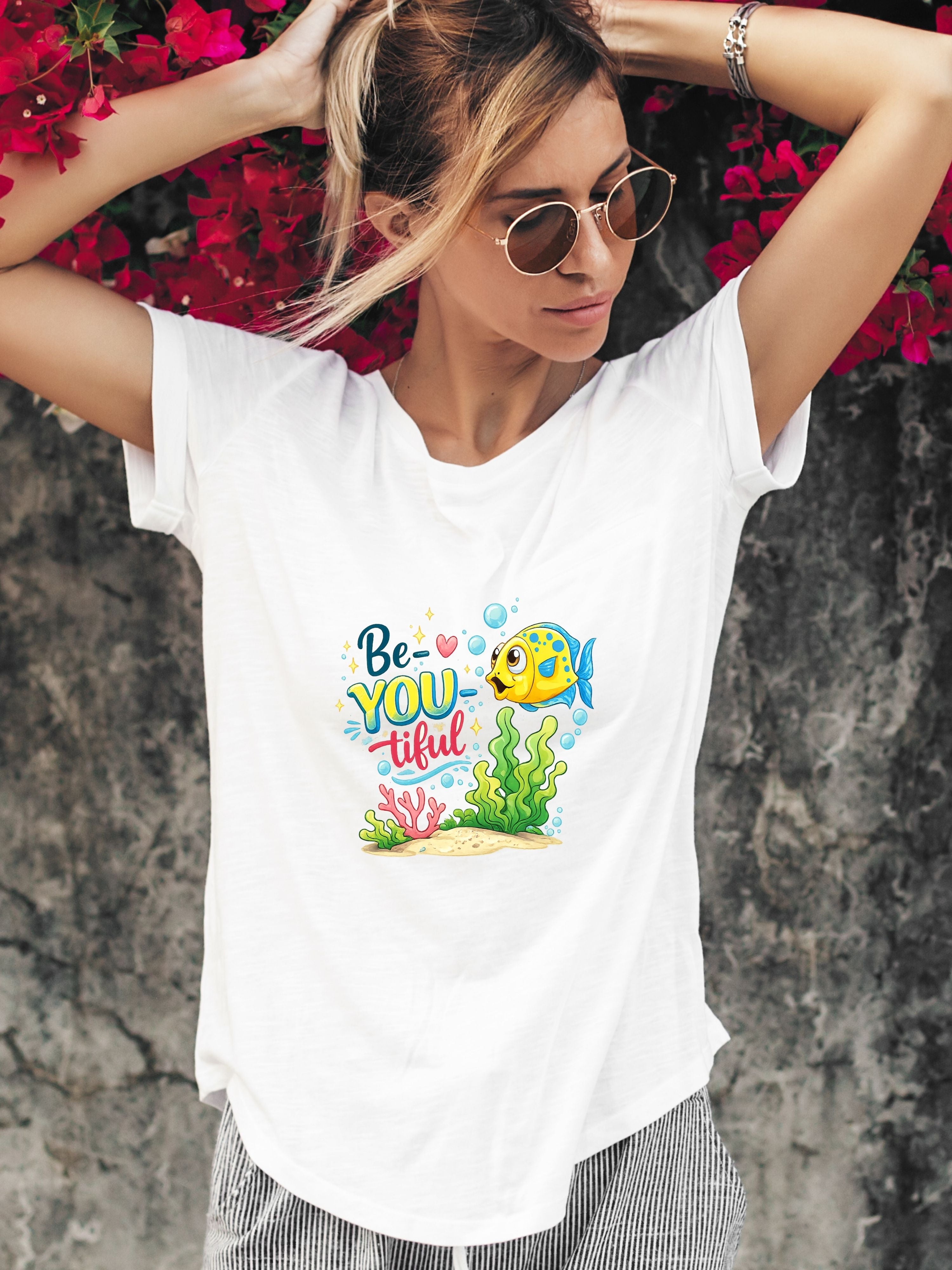 Under The Sea PNG, Ocean T-Shirt Design, Sea Life Graphic, Beach Lover Gift, Marine Life PNG, Coastal Aesthetic, Print On Demand Design, Digital Download|gr30-6