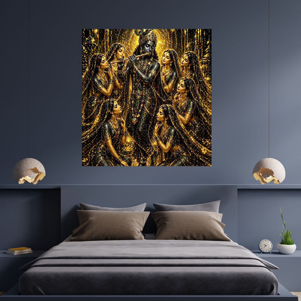 Commercial Use Lord Krishna Wall Art Bundle | Hindu Printable Decor | Commercial Use License Included | Spiritual Home Decor | Pooja Room Prints | Digital Download|sp58c