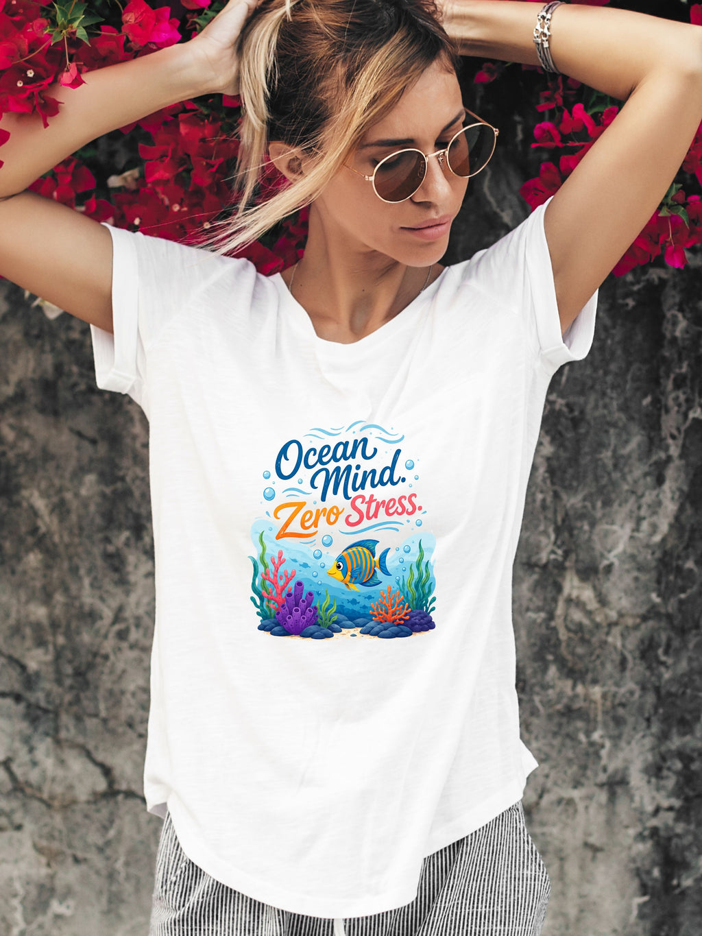 Under The Sea PNG, Ocean T-Shirt Design, Sea Life Graphic, Beach Lover Gift, Marine Life PNG, Coastal Aesthetic, Print On Demand Design, Digital Download|gr30-11