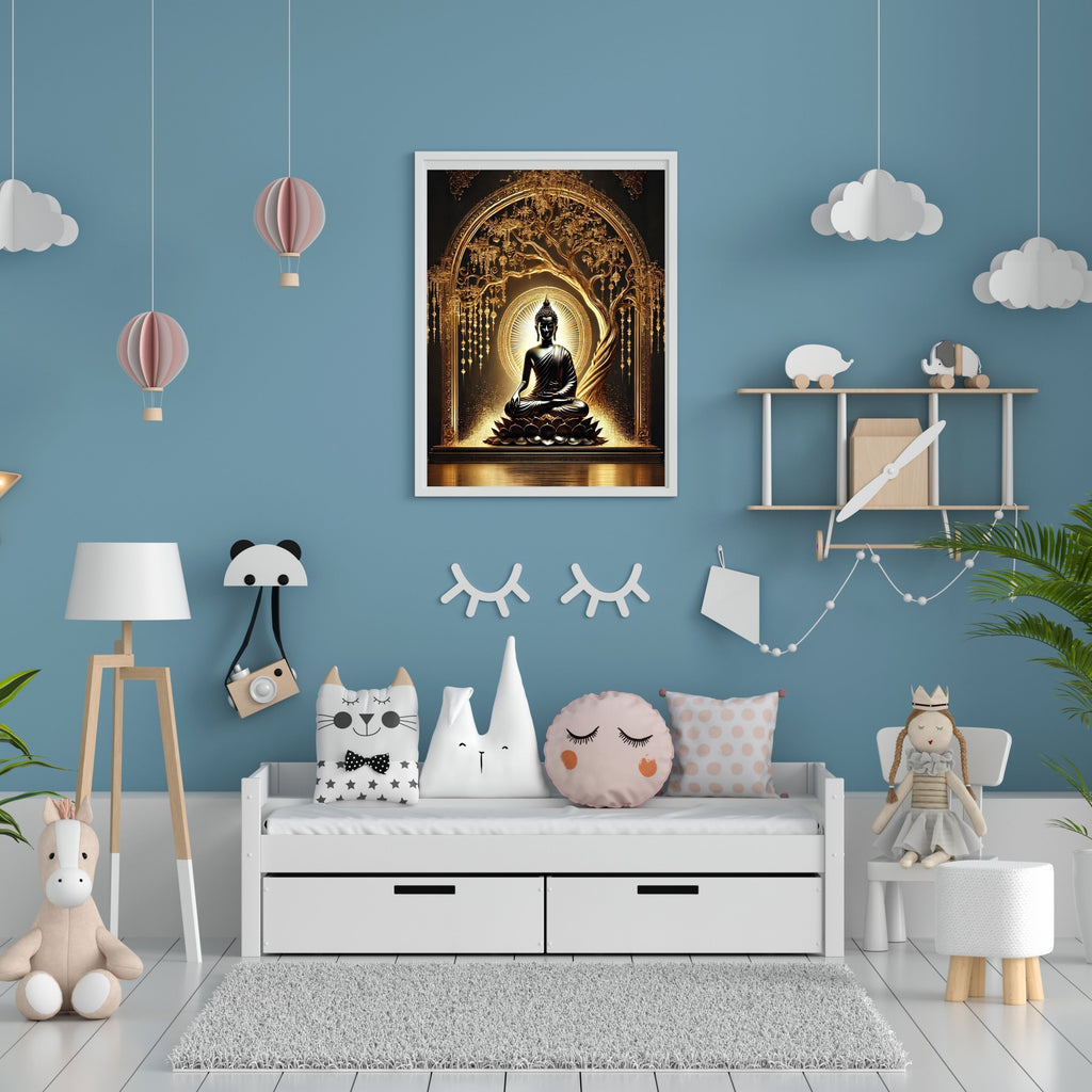 Lord Buddha Printable Wall Art, Zen Buddha Poster, Meditation Room Decor, Buddhist Wall Hanging, Spiritual Digital Download, Peaceful Home Decor|sp80