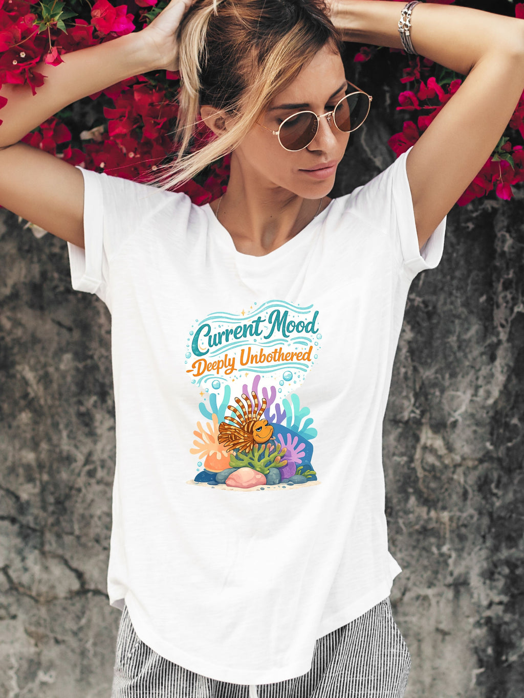 Under The Sea PNG, Ocean T-Shirt Design, Sea Life Graphic, Beach Lover Gift, Marine Life PNG, Coastal Aesthetic, Print On Demand Design, Digital Download|gr30-13