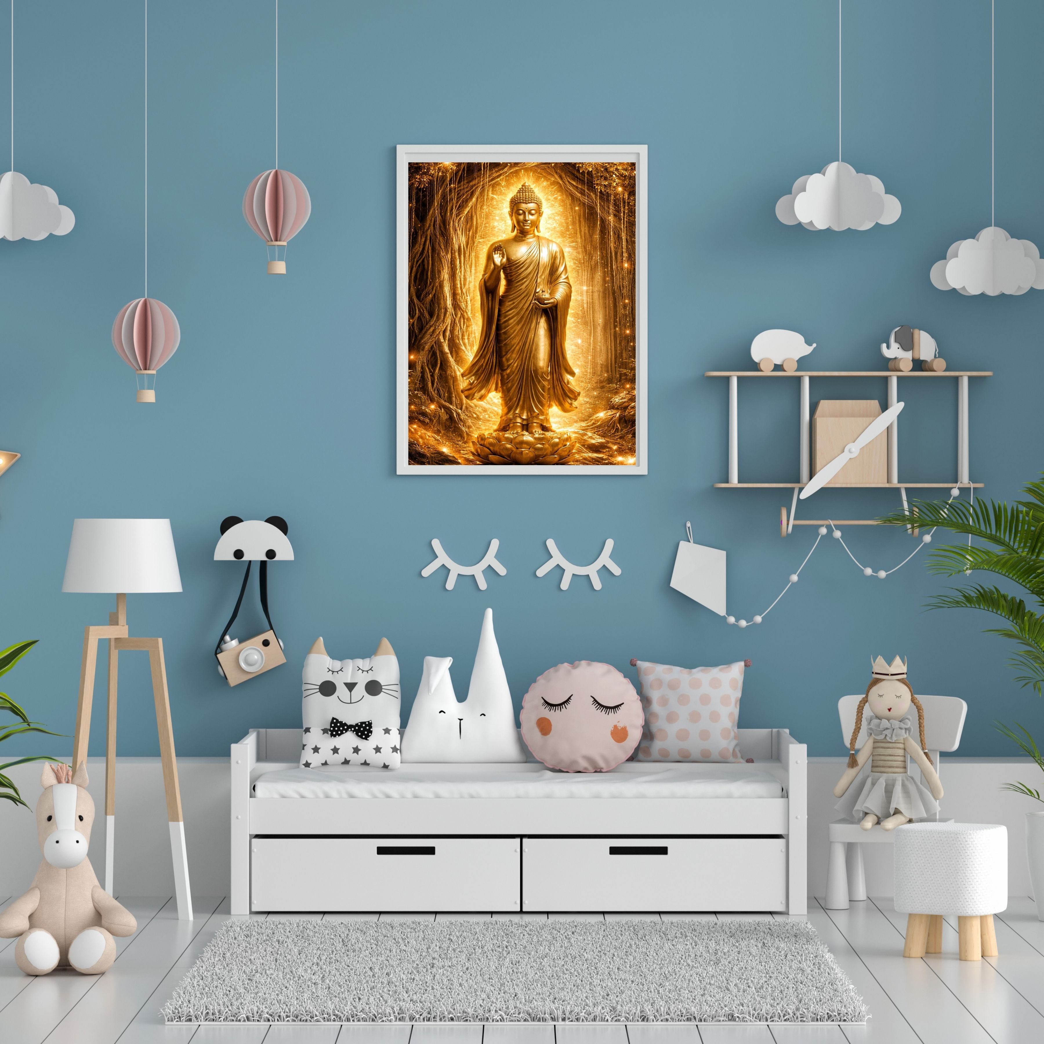 Lord Buddha Printable Wall Art, Zen Buddha Poster, Meditation Room Decor, Buddhist Wall Hanging, Spiritual Digital Download, Peaceful Home Decor|sp79