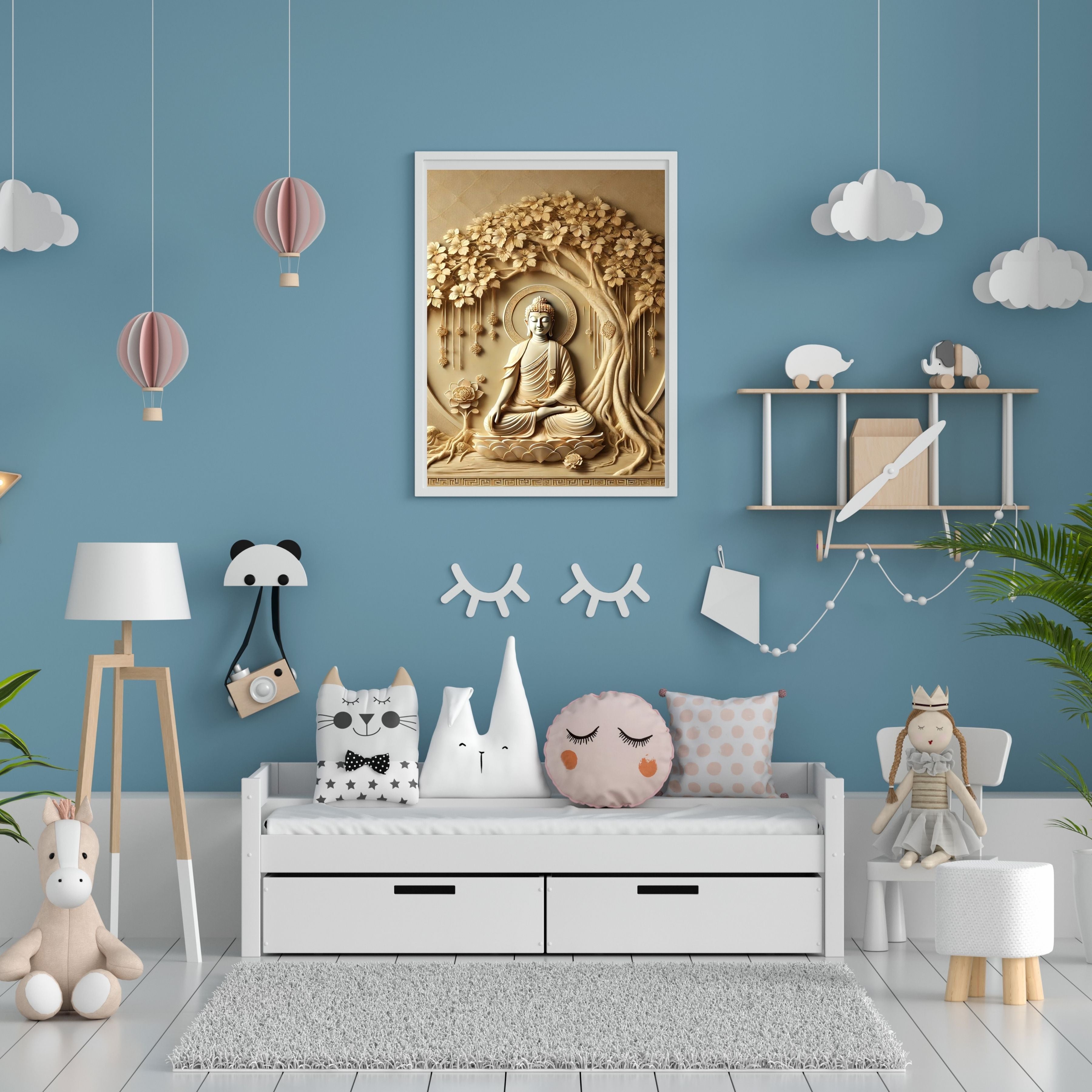 Lord Buddha Printable Wall Art, Zen Buddha Poster, Meditation Room Decor, Buddhist Wall Hanging, Spiritual Digital Download, Peaceful Home Decor|sp78