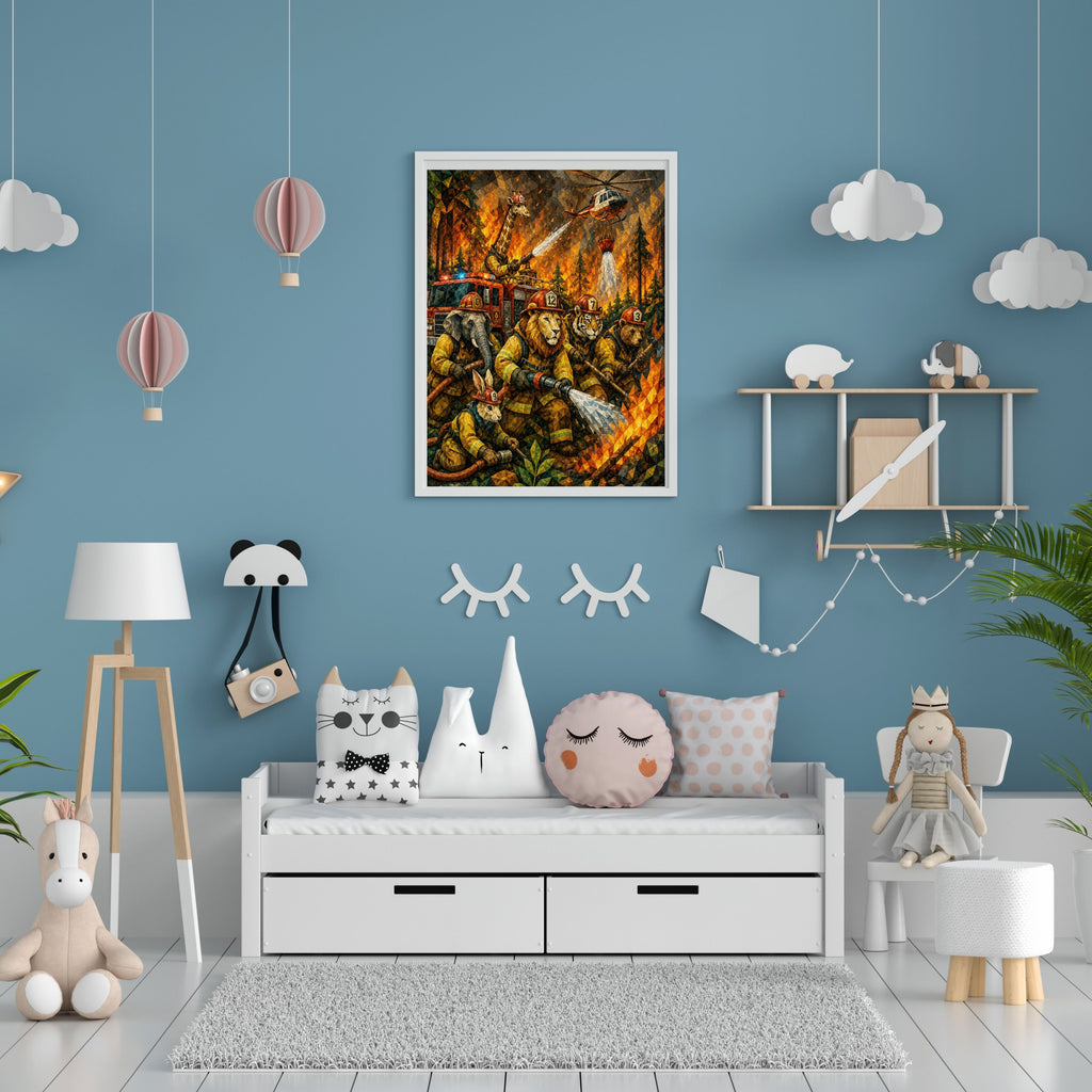 Kids Room Wall Art Printable, Nursery Wall Hanging Digital Download, Cute Kids Bedroom Decor, 300 DPI High Resolution Poster, Personal Use Only|kwd37