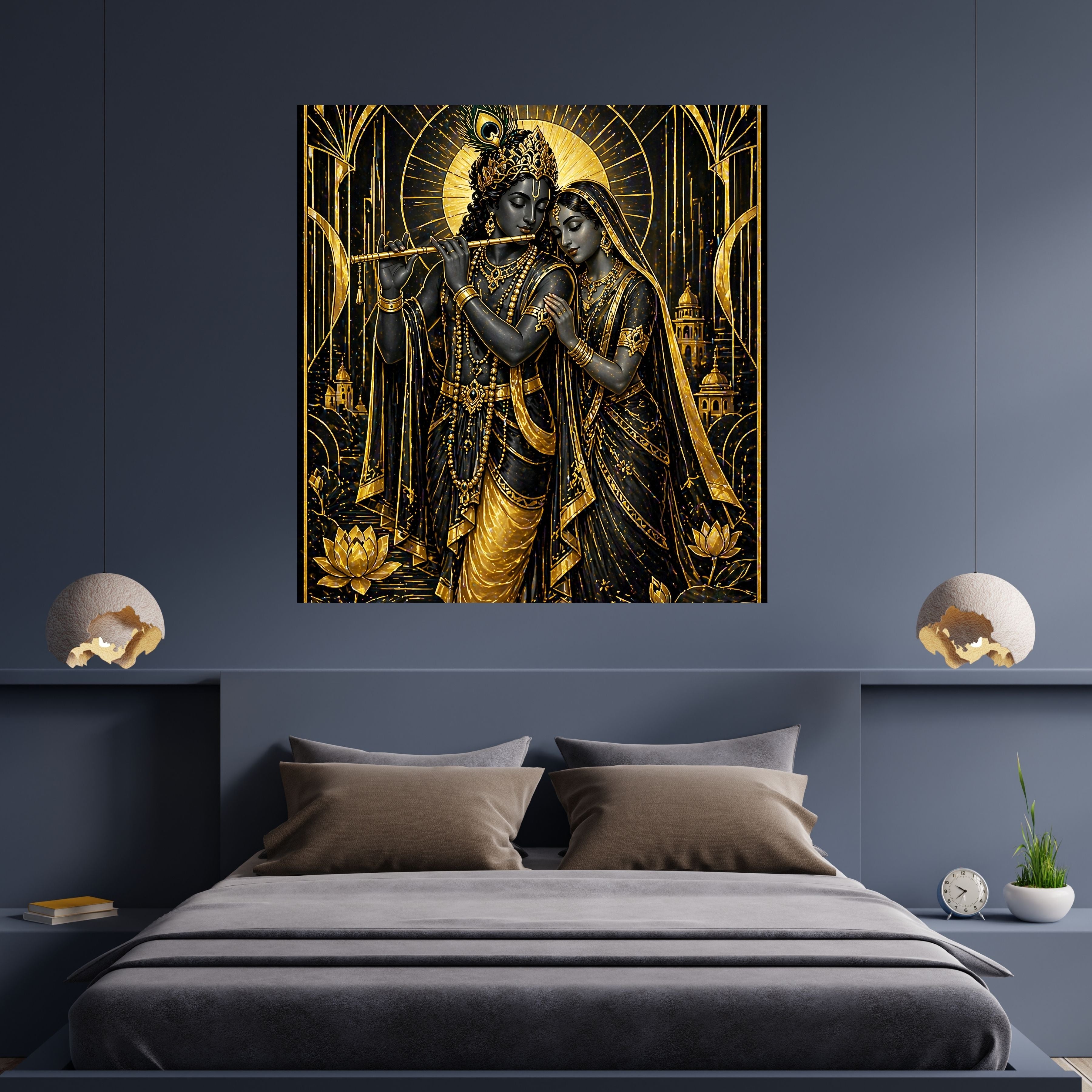 Lord Krishna Wall Art Printable, Krishna Digital Download, Hindu Wall Decor, Spiritual Home Decor, Pooja Room Art, Krishna Poster, Temple Artwork|sp60