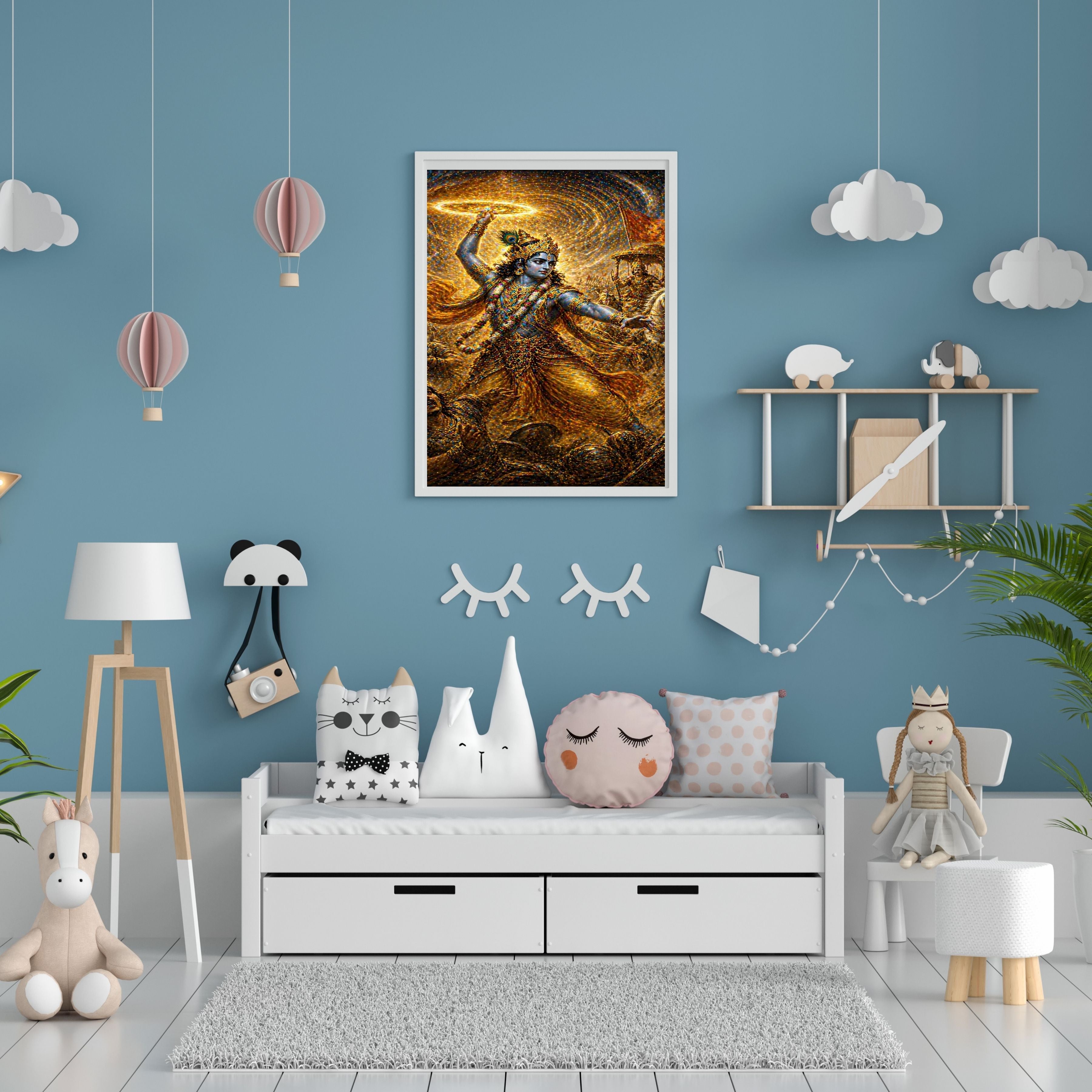 Commercial Use Lord Krishna Wall Art Bundle | Hindu Printable Decor | Commercial Use License Included | Spiritual Home Decor | Pooja Room Prints | Digital Download|sp75c