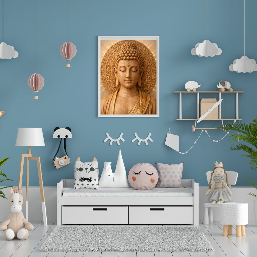 Lord Buddha Printable Wall Art, Zen Buddha Poster, Meditation Room Decor, Buddhist Wall Hanging, Spiritual Digital Download, Peaceful Home Decor|sp92
