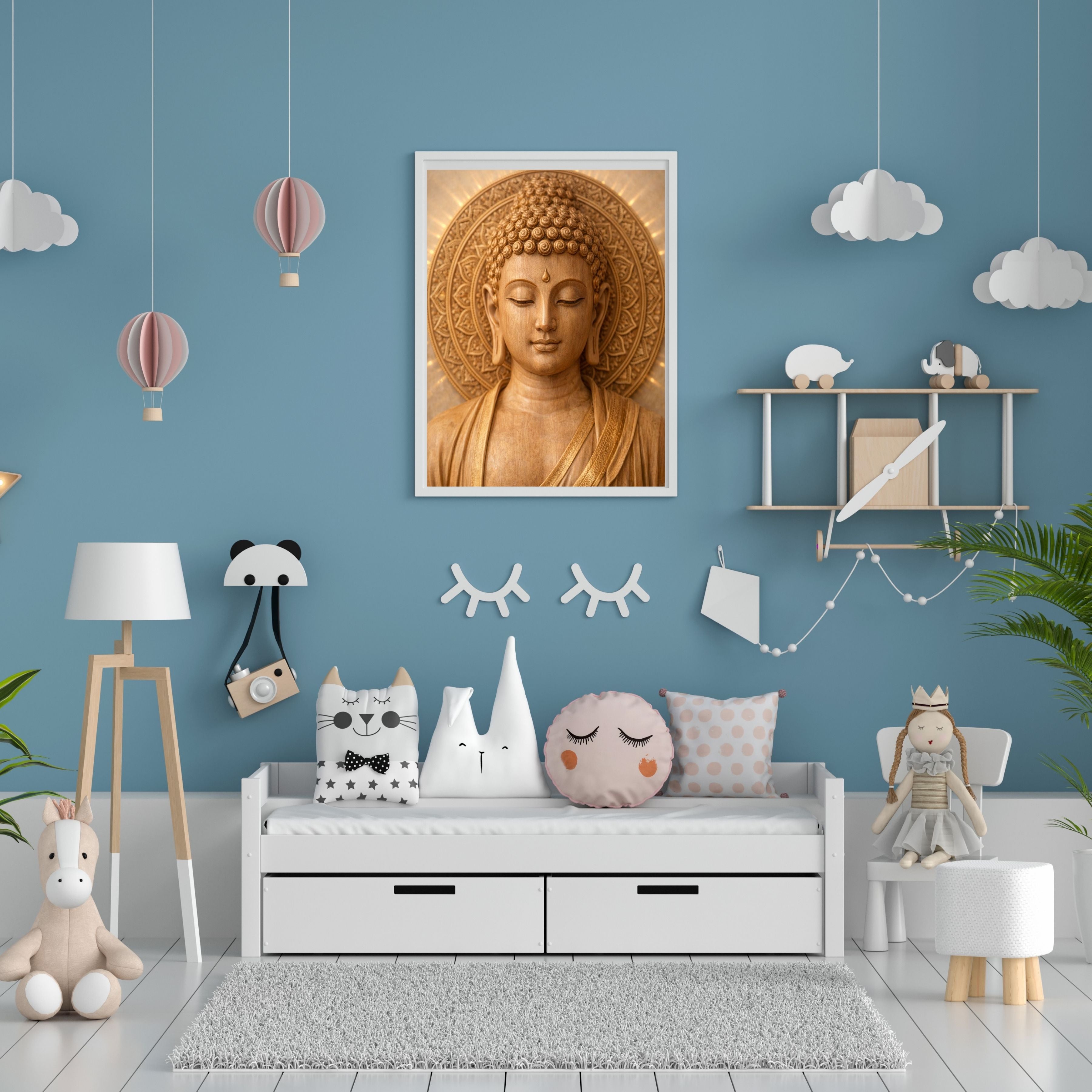 Lord Buddha Printable Wall Art, Zen Buddha Poster, Meditation Room Decor, Buddhist Wall Hanging, Spiritual Digital Download, Peaceful Home Decor|sp92