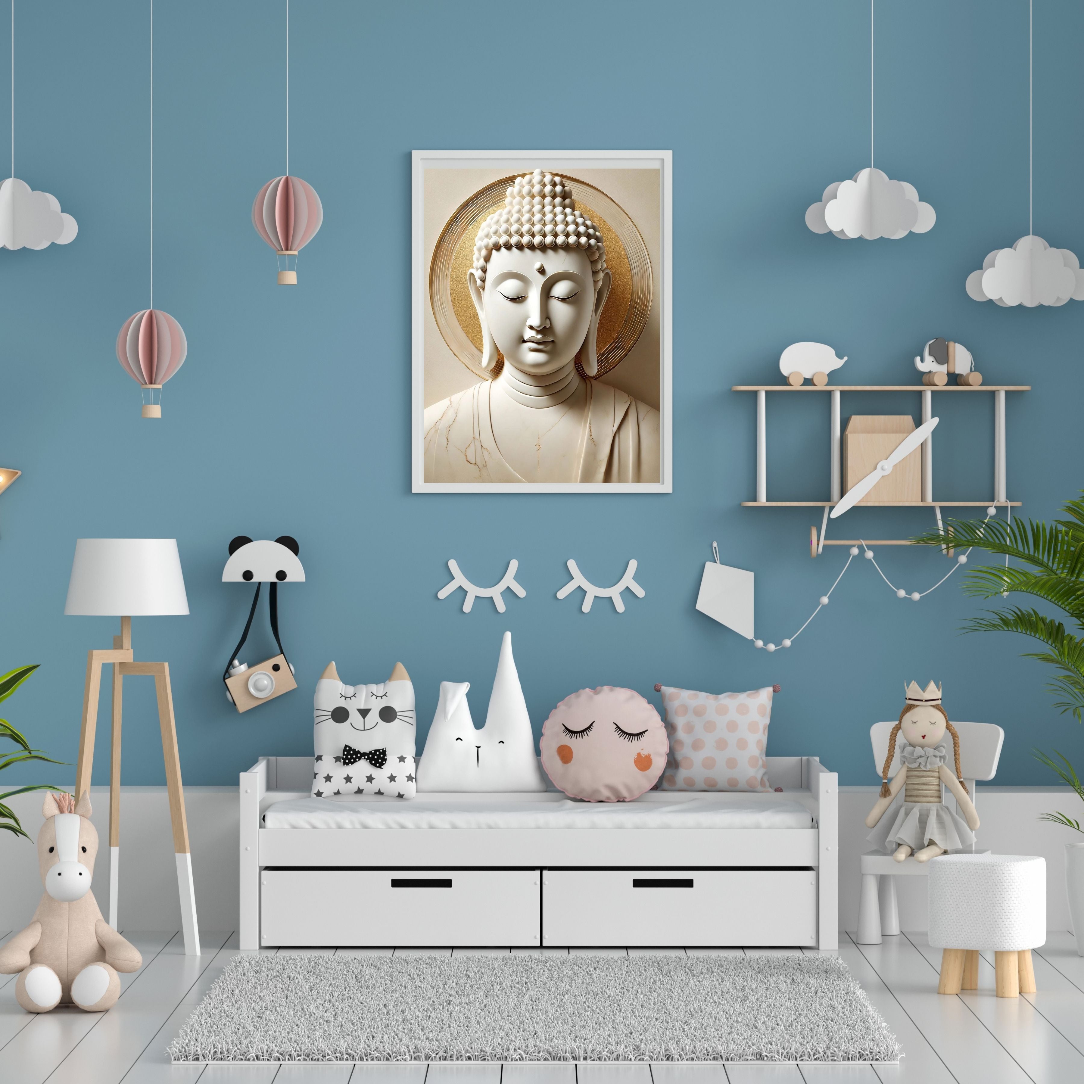 Lord Buddha Printable Wall Art, Zen Buddha Poster, Meditation Room Decor, Buddhist Wall Hanging, Spiritual Digital Download, Peaceful Home Decor|sp87
