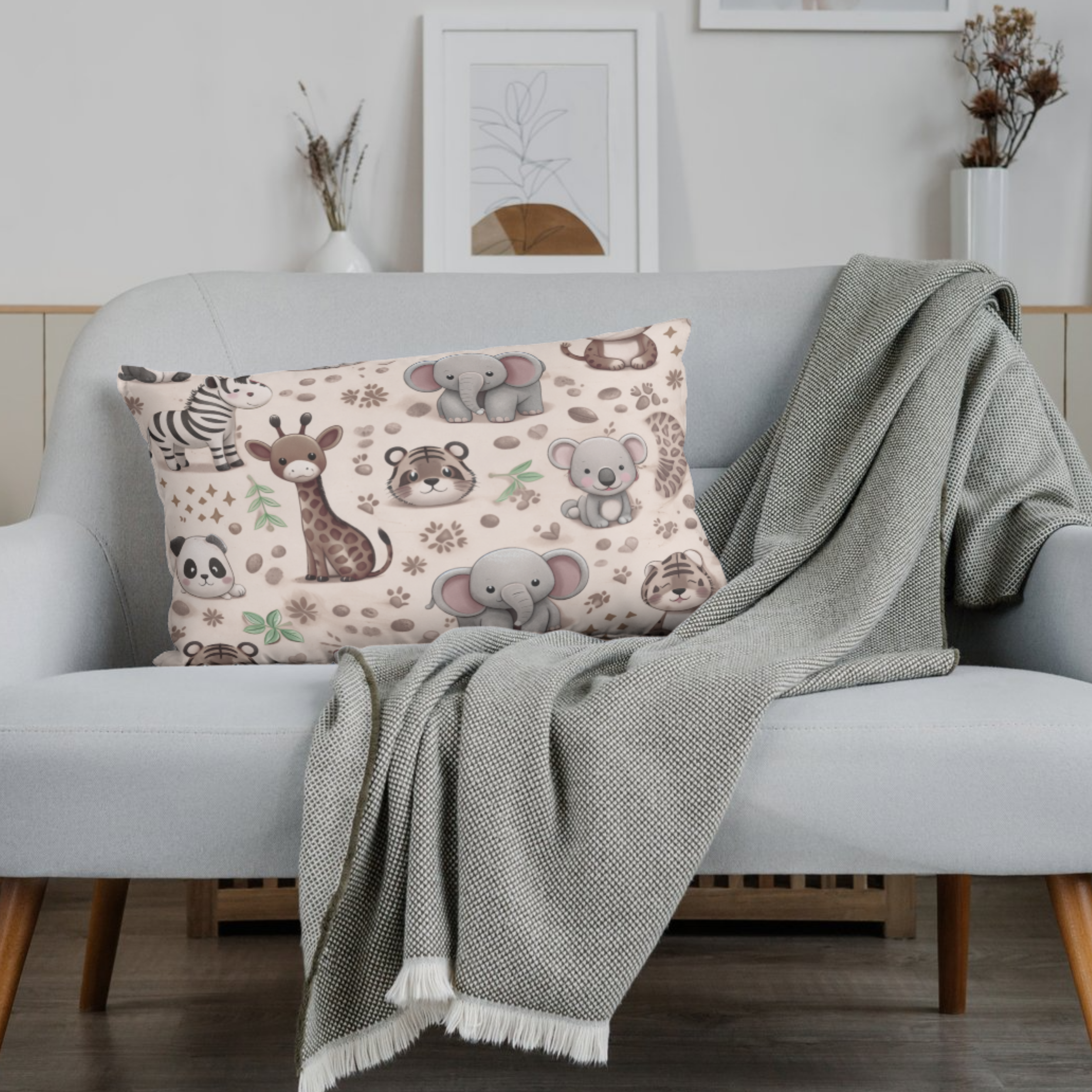 Commercial Use Kids Animal Seamless Pattern Bundle, Cute Cartoon Digital Paper, Nursery Backgrounds, POD, Fabric &amp; Packaging Design|128c