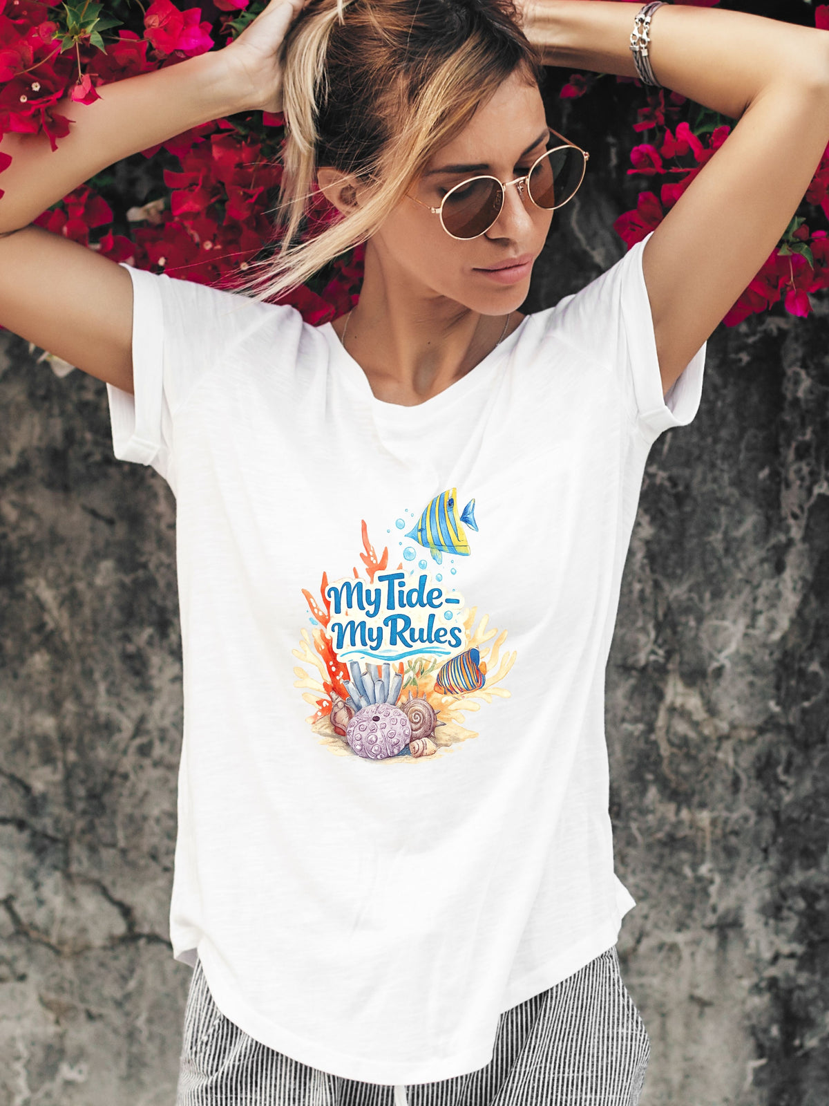 Under The Sea PNG, Ocean T-Shirt Design, Sea Life Graphic, Beach Lover Gift, Marine Life PNG, Coastal Aesthetic, Print On Demand Design, Digital Download|gr30-4