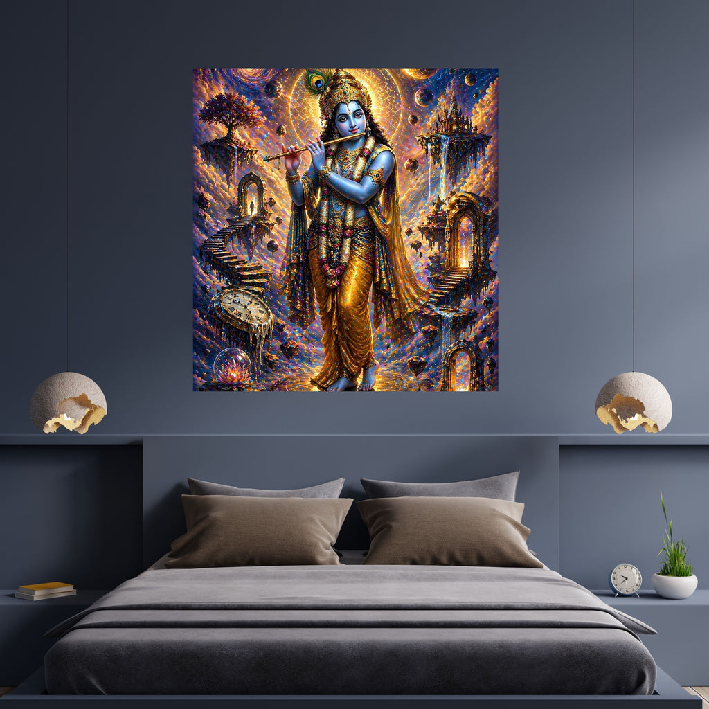 Commercial Use Lord Krishna Wall Art Bundle | Hindu Printable Decor | Commercial Use License Included | Spiritual Home Decor | Pooja Room Prints | Digital Download|sp48c