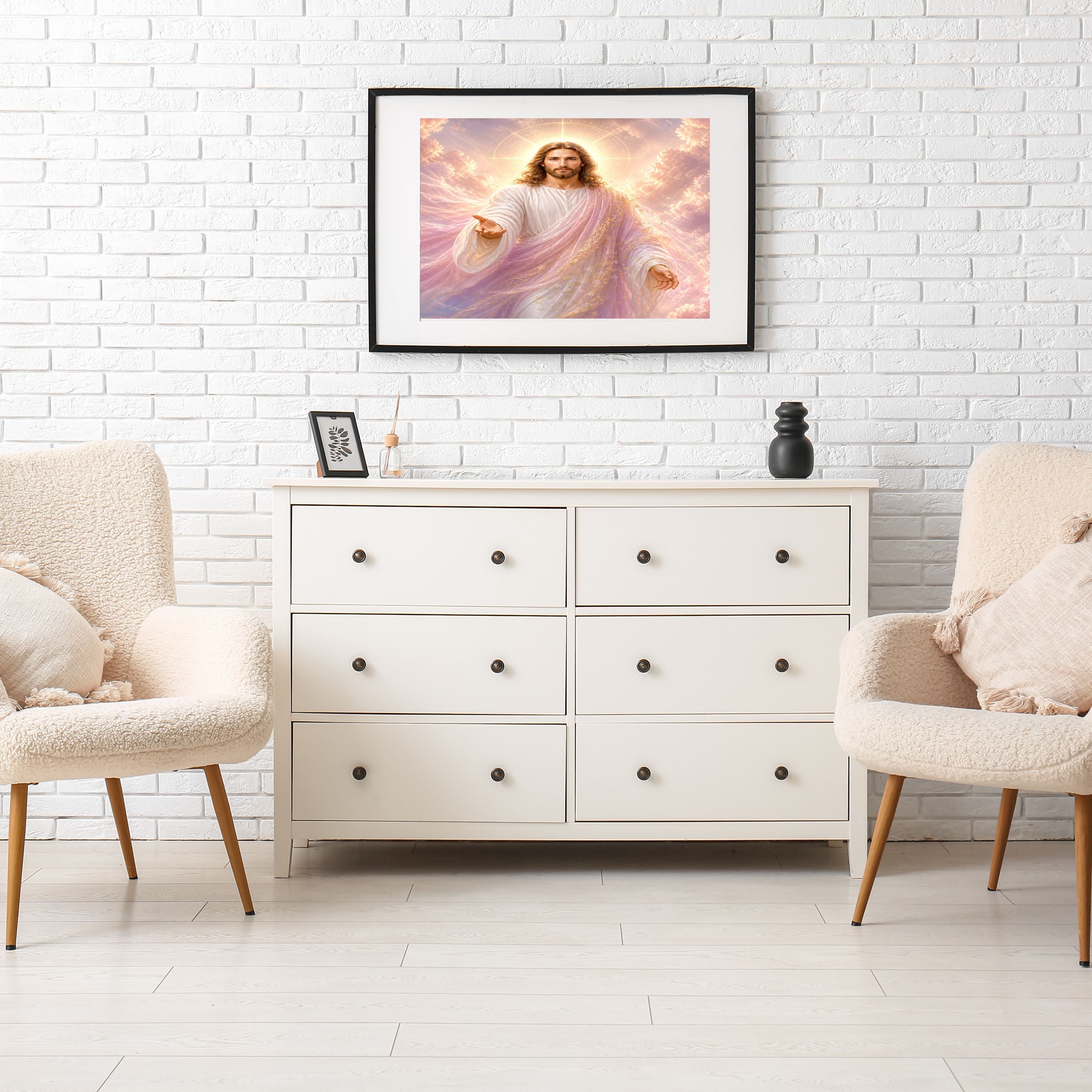 Commercial Use Jesus Wall Art Printable Set, Christian Nursery Decor Bundle, Bible Story Illustrations, Resell License Included|sp43c