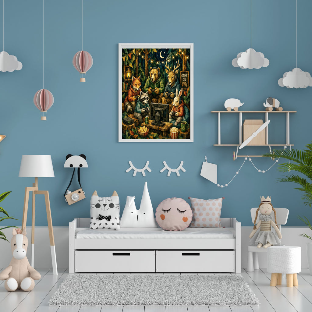 Kids Room Wall Art Printable, Nursery Wall Hanging Digital Download, Cute Kids Bedroom Decor, 300 DPI High Resolution Poster, Personal Use Only|kwd33