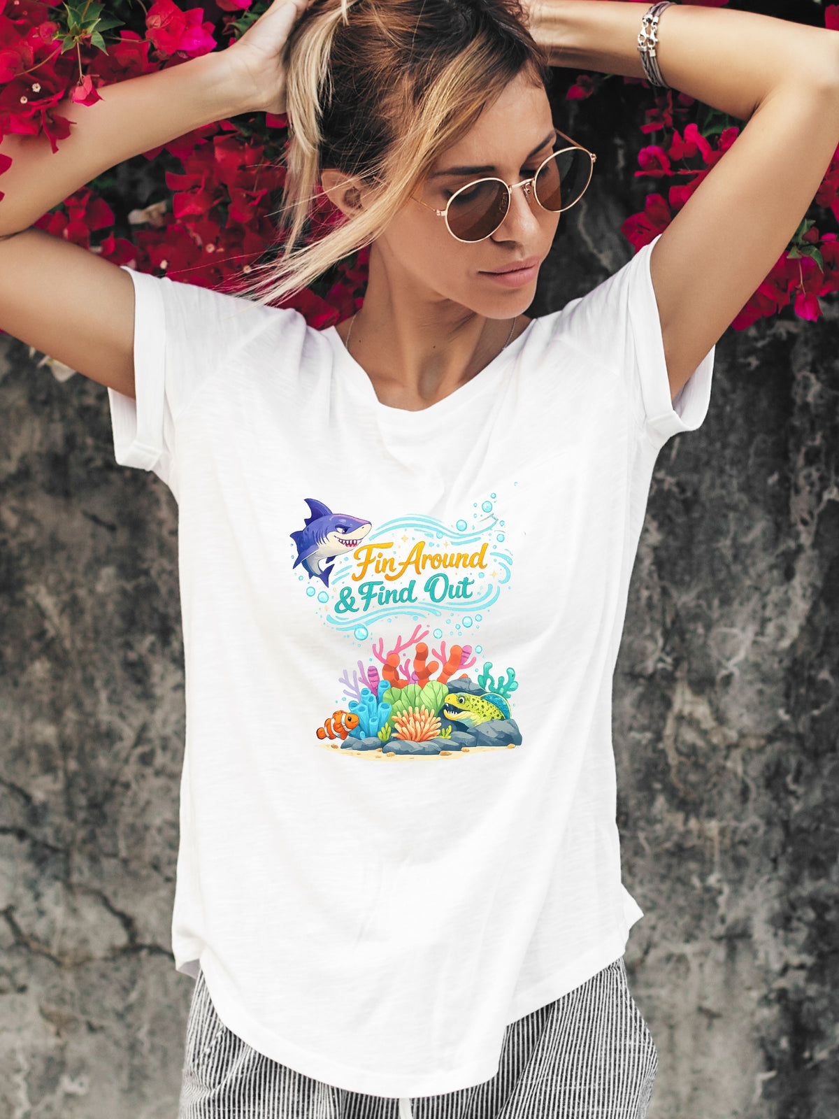 Under The Sea PNG, Ocean T-Shirt Design, Sea Life Graphic, Beach Lover Gift, Marine Life PNG, Coastal Aesthetic, Print On Demand Design, Digital Download|gr30-2