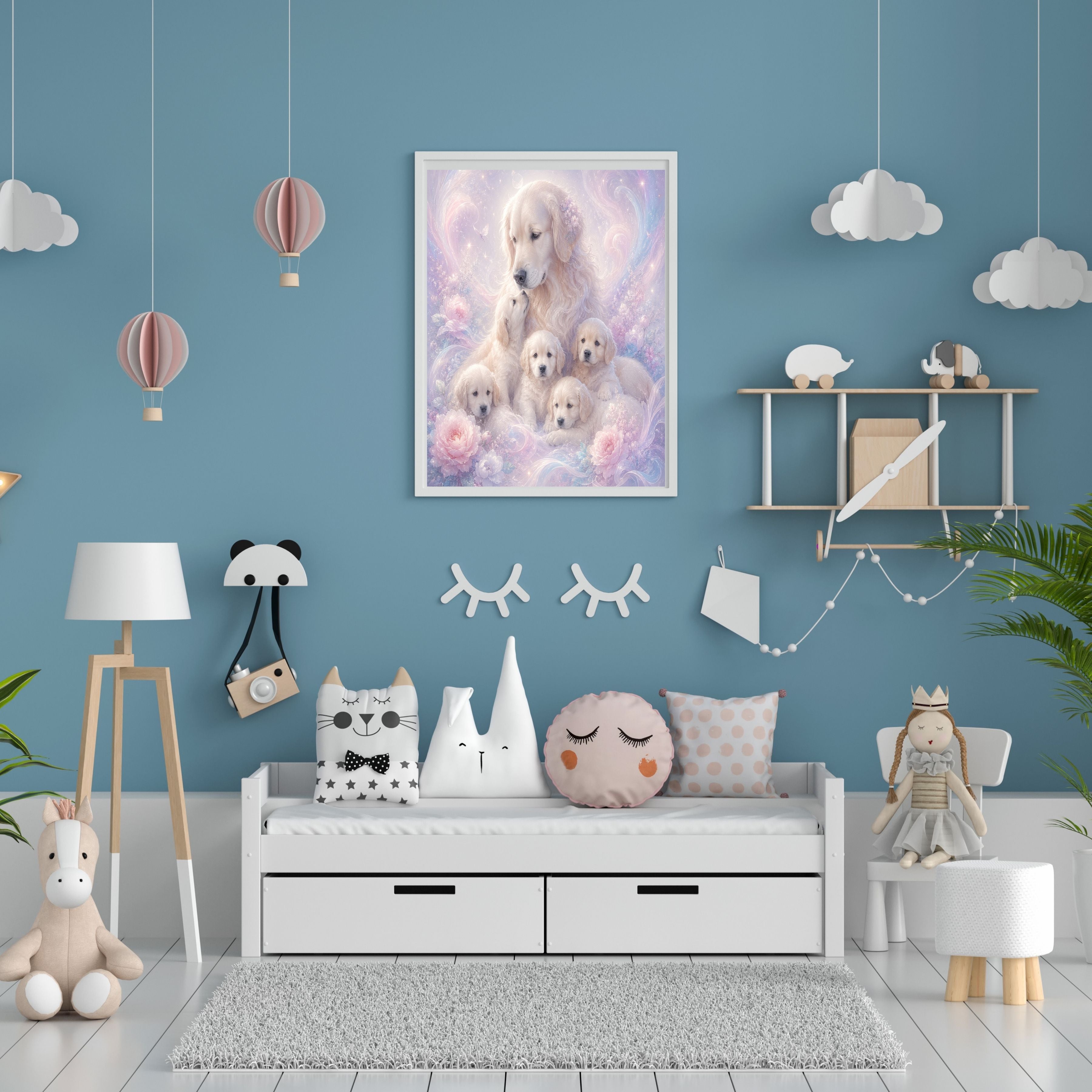 Kids Room Wall Art Printable, Nursery Wall Hanging Digital Download, Cute Kids Bedroom Decor, 300 DPI High Resolution Poster, Personal Use Only|kwd40