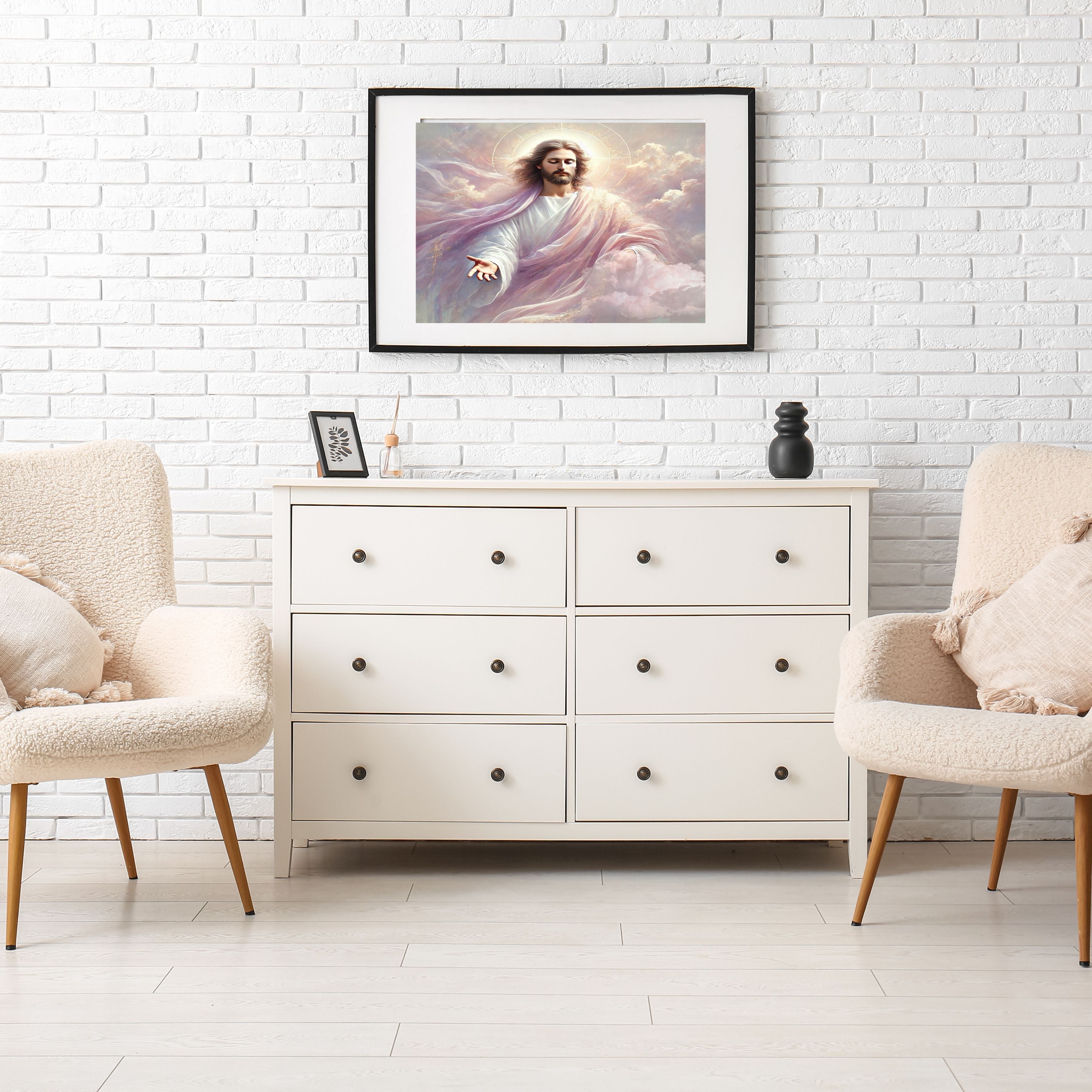 Jesus Wall Art Printable Set, Christian Nursery Decor, Bible Story Prints, Jesus with Children, Good Shepherd, Baptism, Faith Gift|sp24