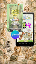 Zoo Animal Birthday Invitation Video | Editable Canva Template | Exotic Kids Party Invite | Instant Download