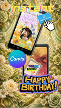Tropical Rainforest Birthday Invitation Video | Editable Canva Template | Paradise Kids Party Invite | Instant Download