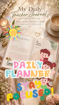 Kids Daily Planner & Tracker | Printable Kids Routine Planner | Daily Schedule, Meal & Activity Tracker | Kids Habit Planner (Copy)