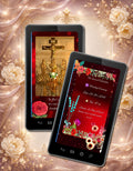 Christian Wedding Invitation Video Template Canva | Sacred Crimson Red Rose Jesus Cross | Floral Church Ceremony Animated Invite | Commercial Use Licence