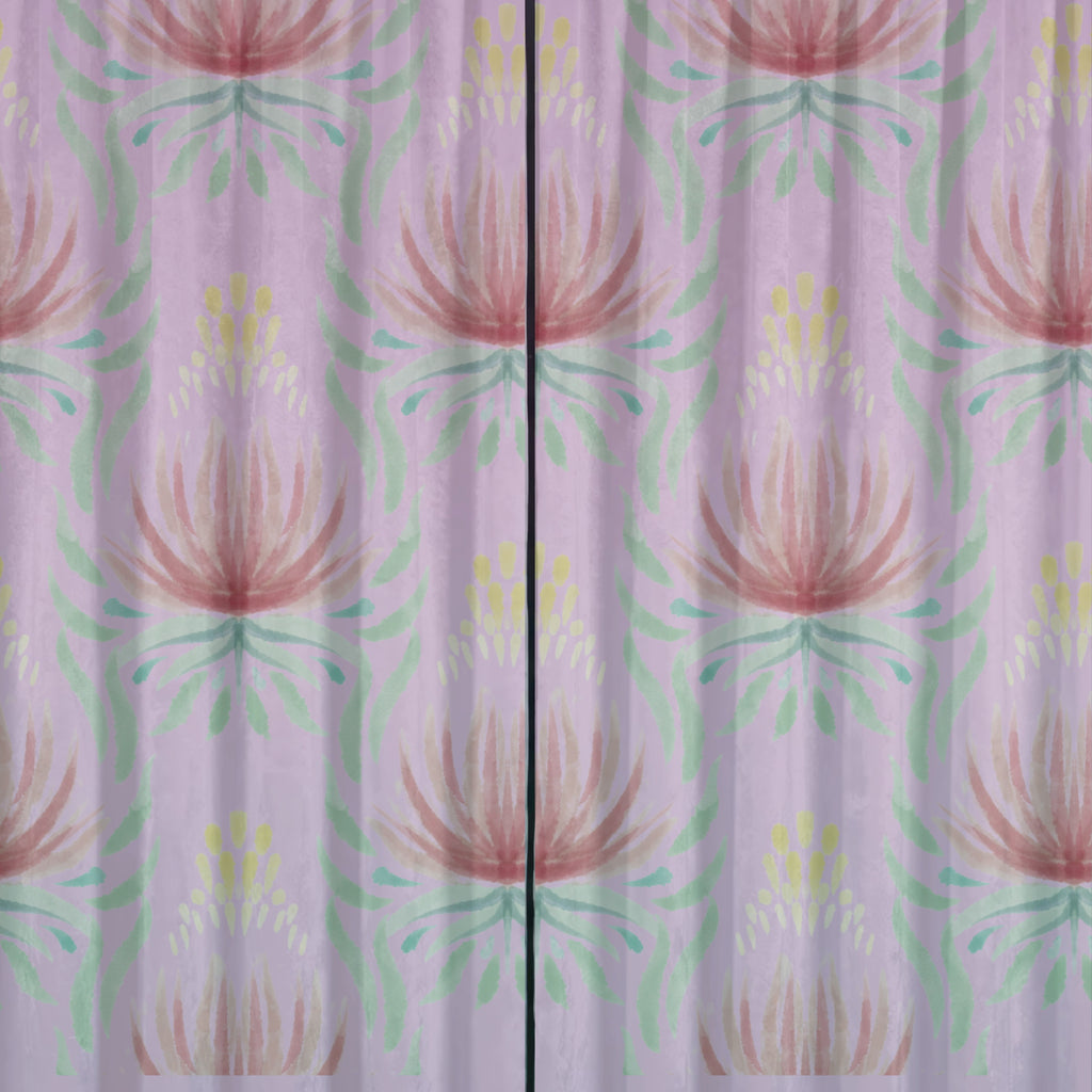 Pink Lotus Protea Damask Watercolour Seamless Pattern Bundle 10 Colourways - Floral Digital Paper Blush Rose Sage Fronds Mint Teal Girls Room Luxury Wallpaper Personal Use